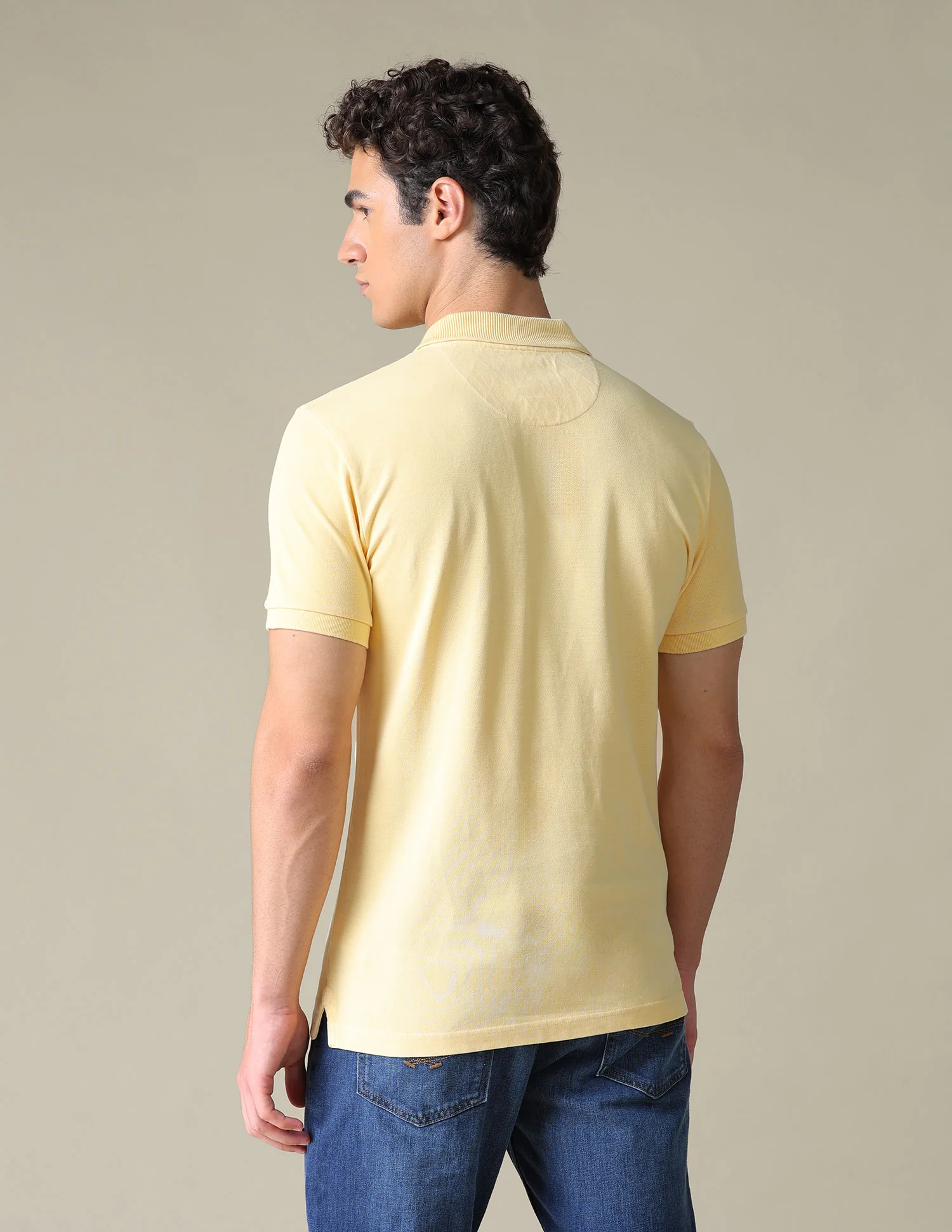 Solid Regular Fit Polo Shirt - Image 5