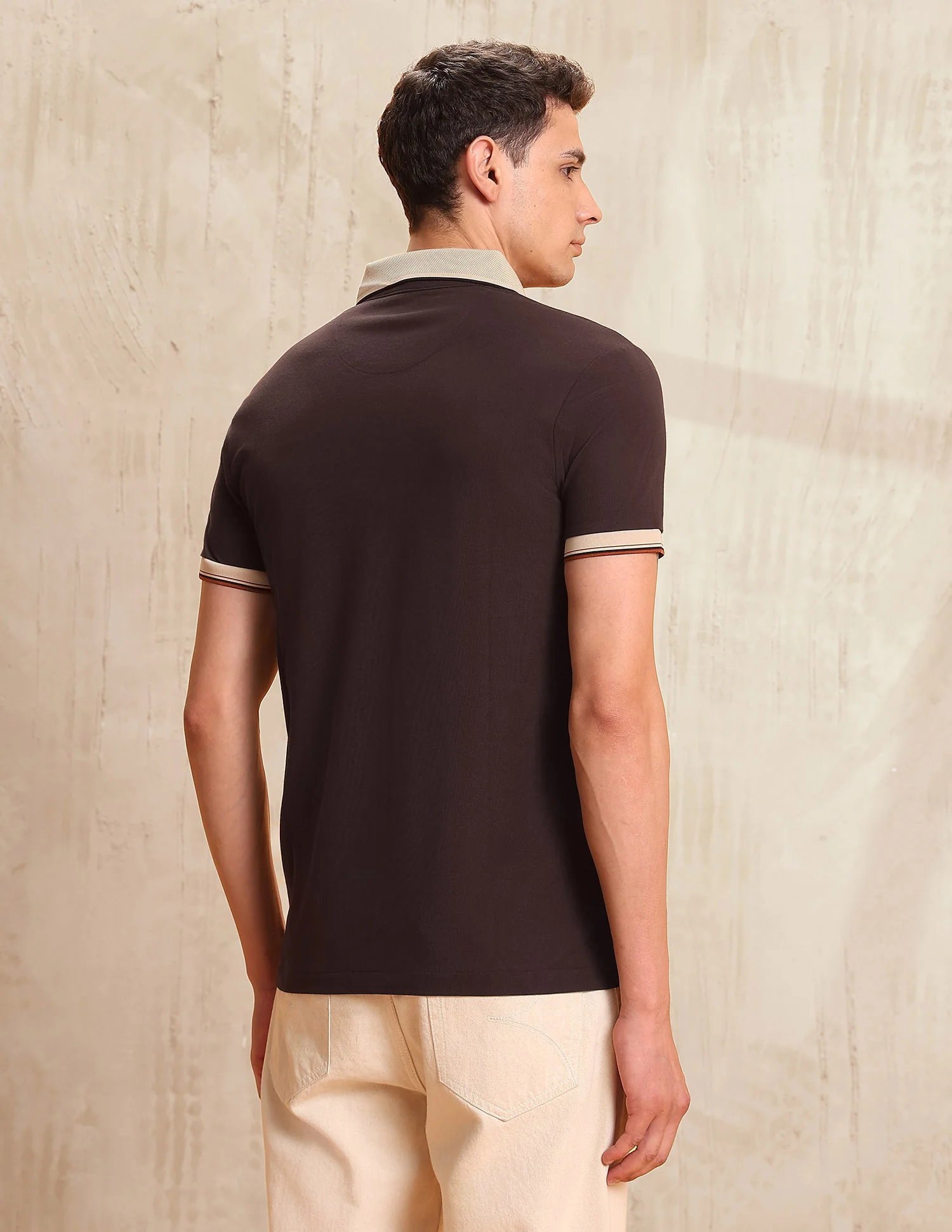 Solid Regular Fit Polo Shirt - Image 5