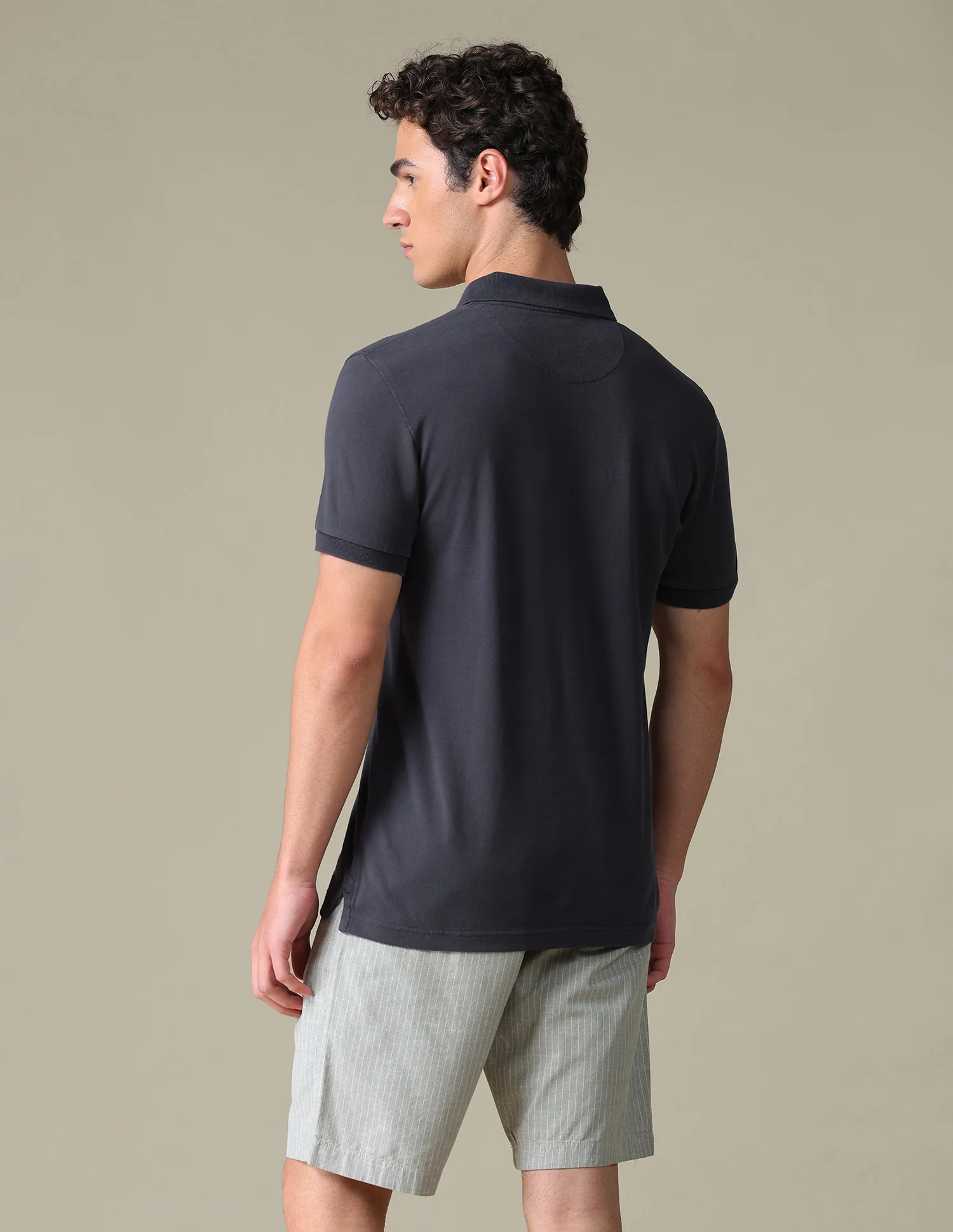 Solid Regular Fit Polo Shirt - Image 5