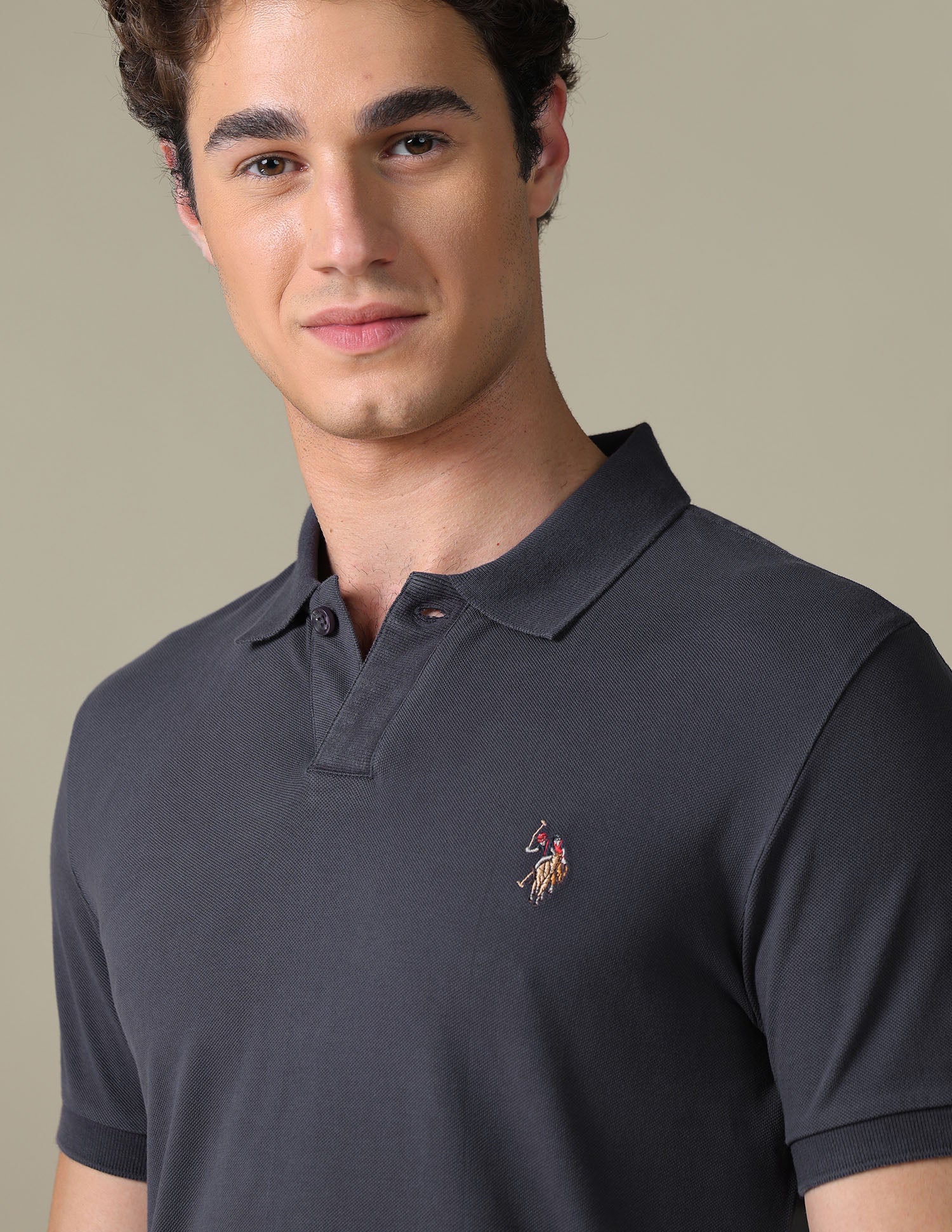 Solid Regular Fit Polo Shirt - Image 7
