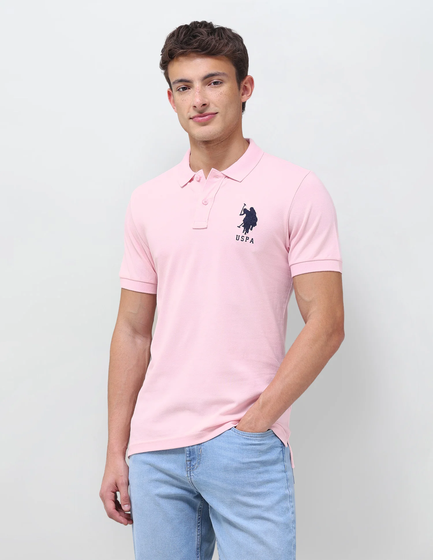 Solid Regular Fit Polo Shirt - Image 4