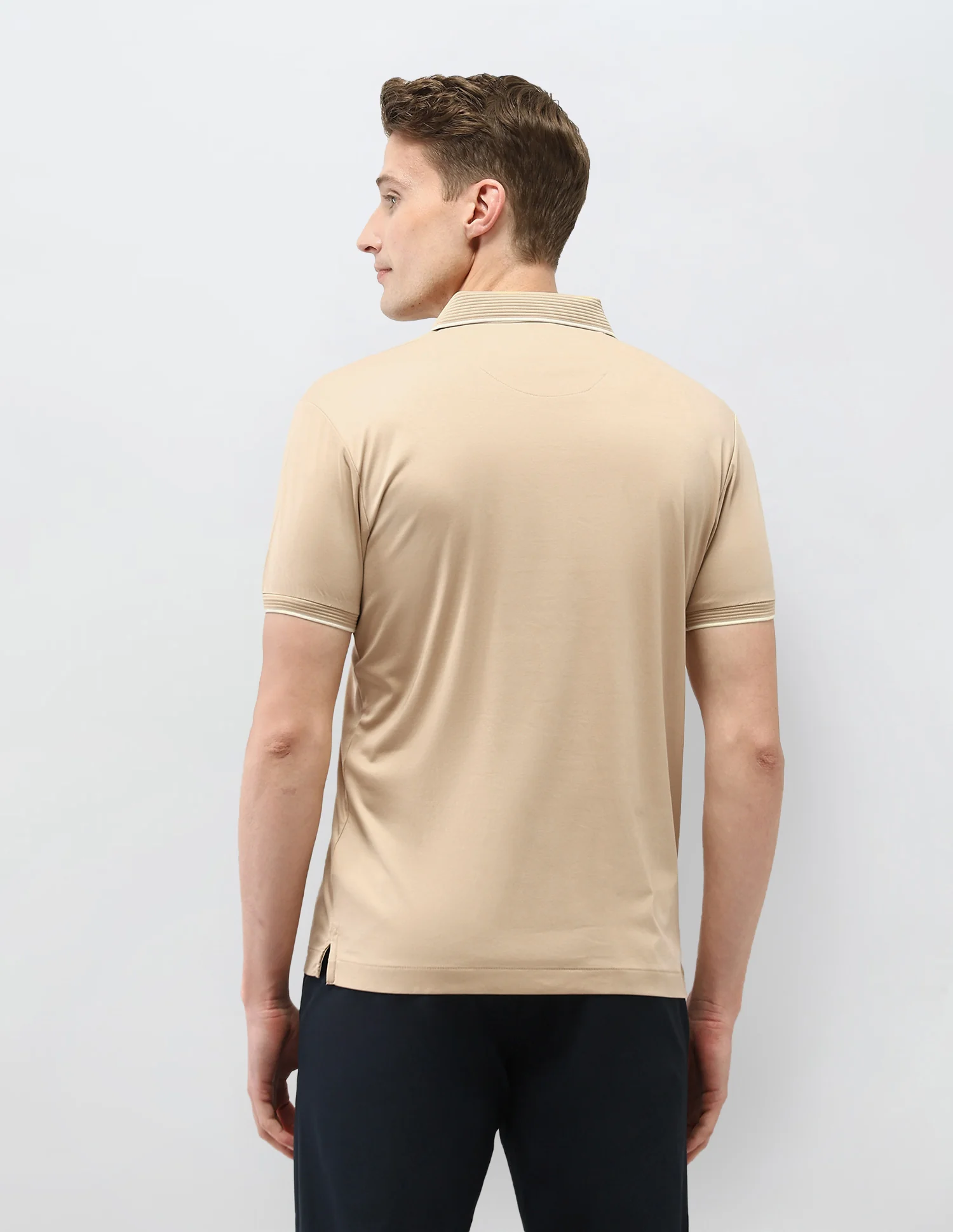 Solid Regular Fit Polo Shirt - Image 5