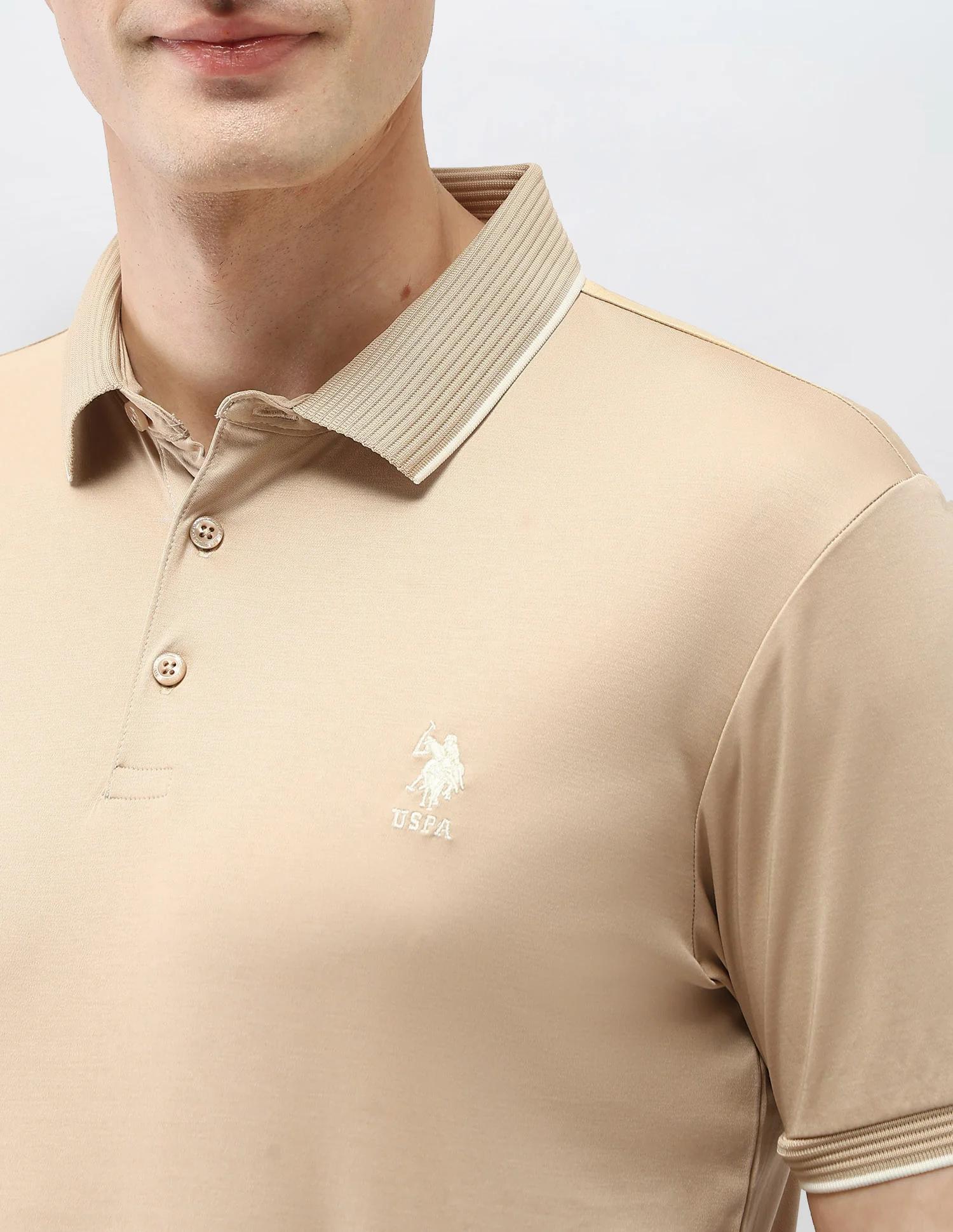 Solid Regular Fit Polo Shirt - Image 7