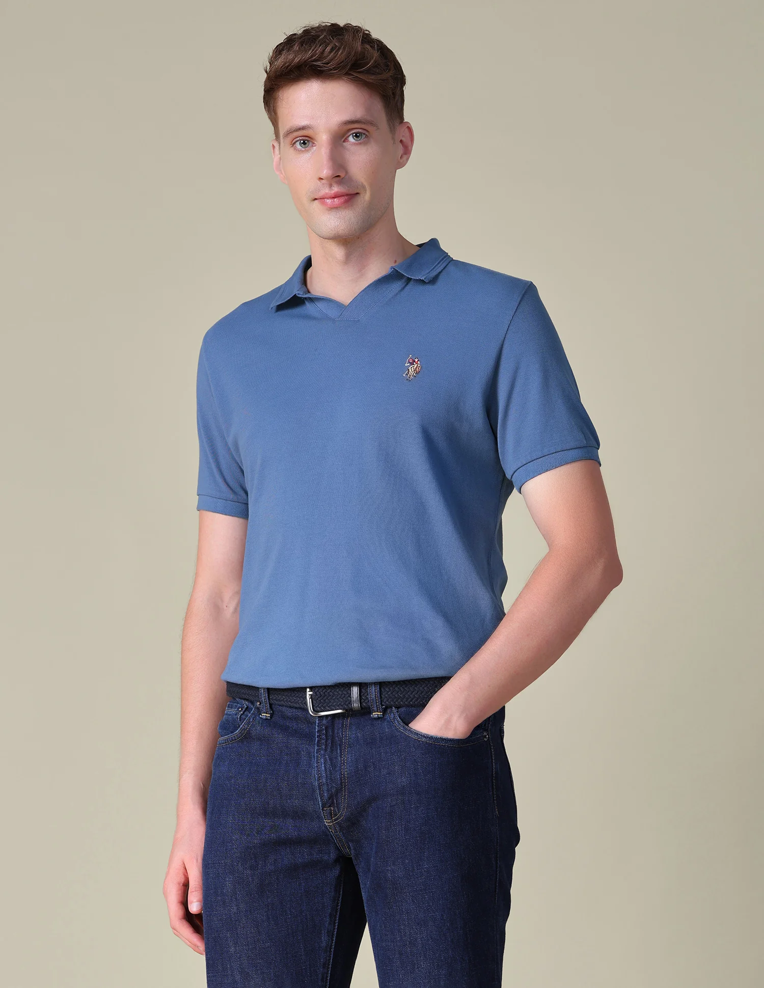 Solid Regular Fit Polo Shirt