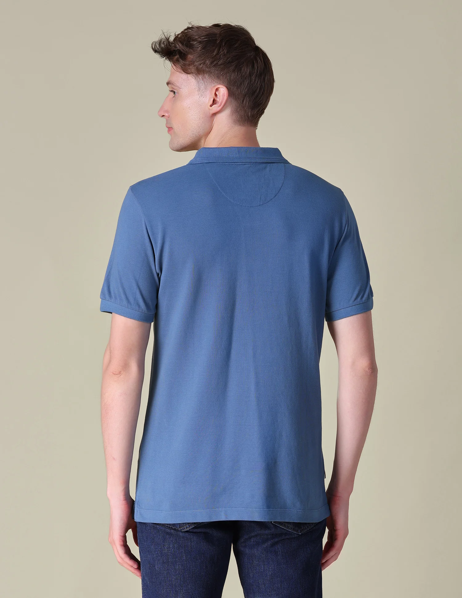 Solid Regular Fit Polo Shirt - Image 5