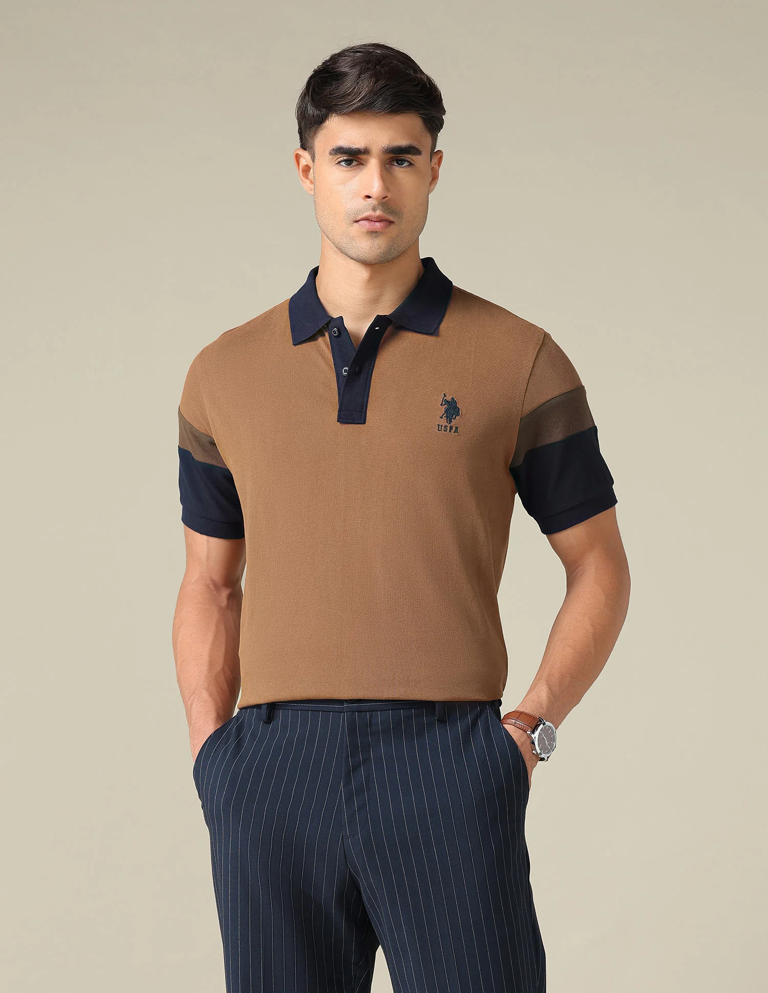 Solid Regular Fit Polo Shirt