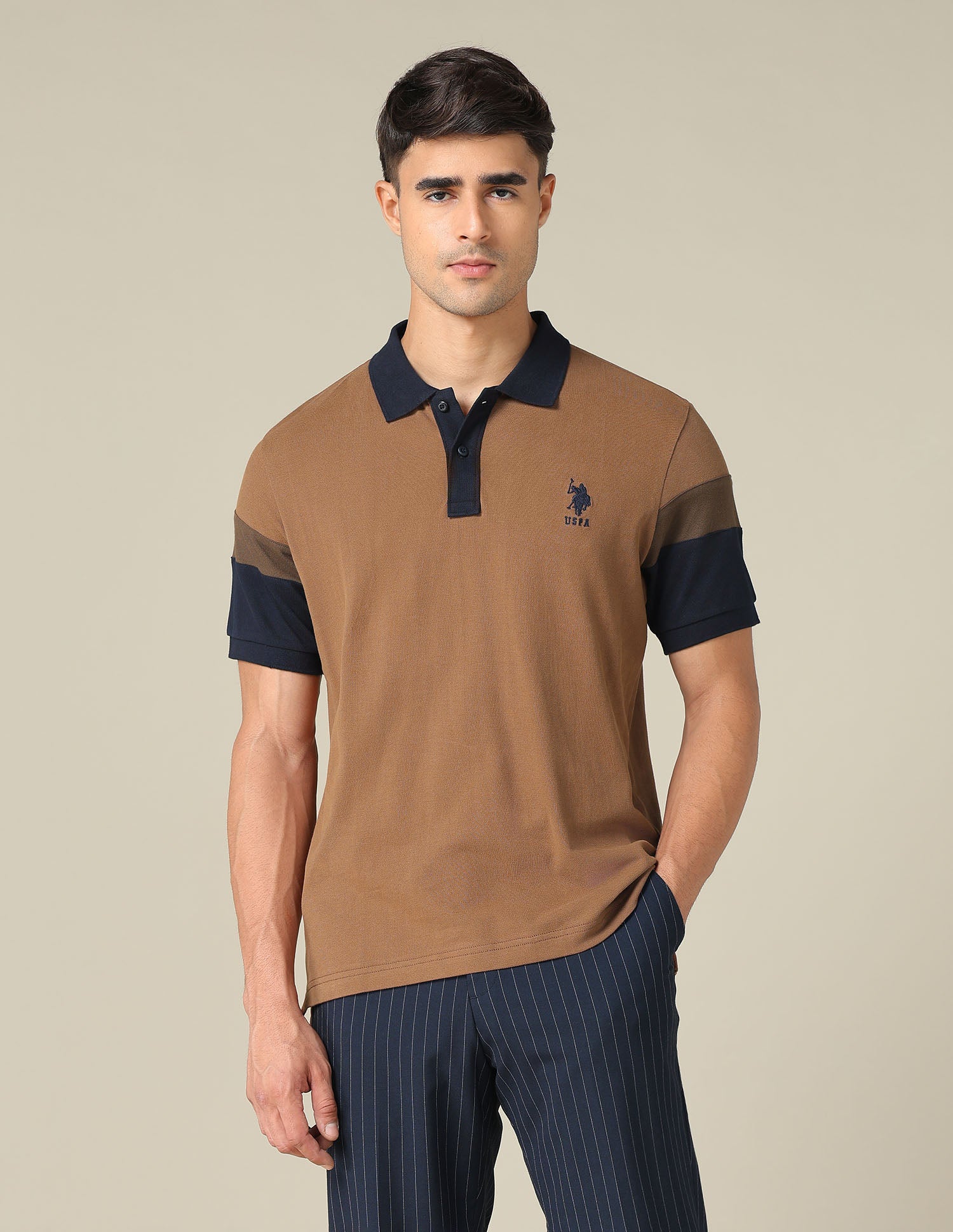 Solid Regular Fit Polo Shirt - Image 6
