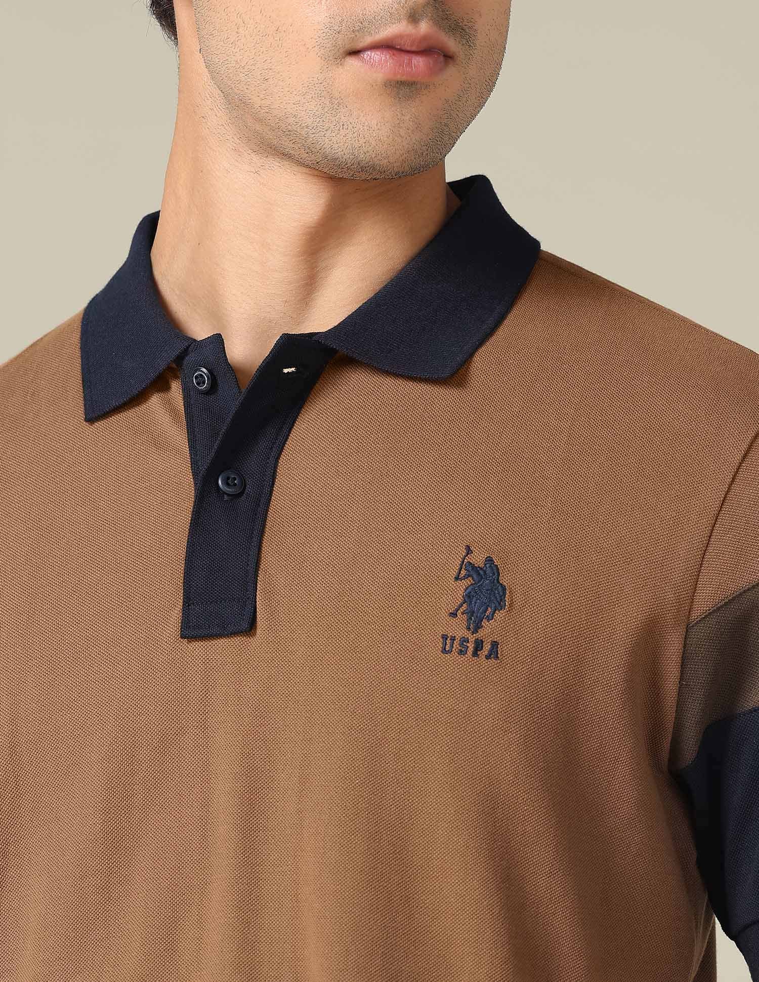 Solid Regular Fit Polo Shirt - Image 7