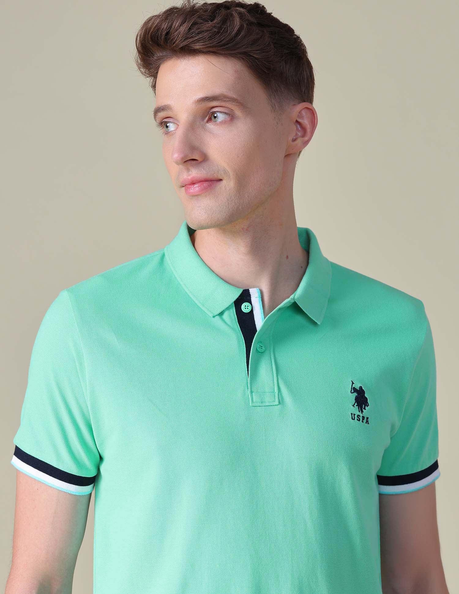 Solid Regular Fit Polo Shirt - Image 7