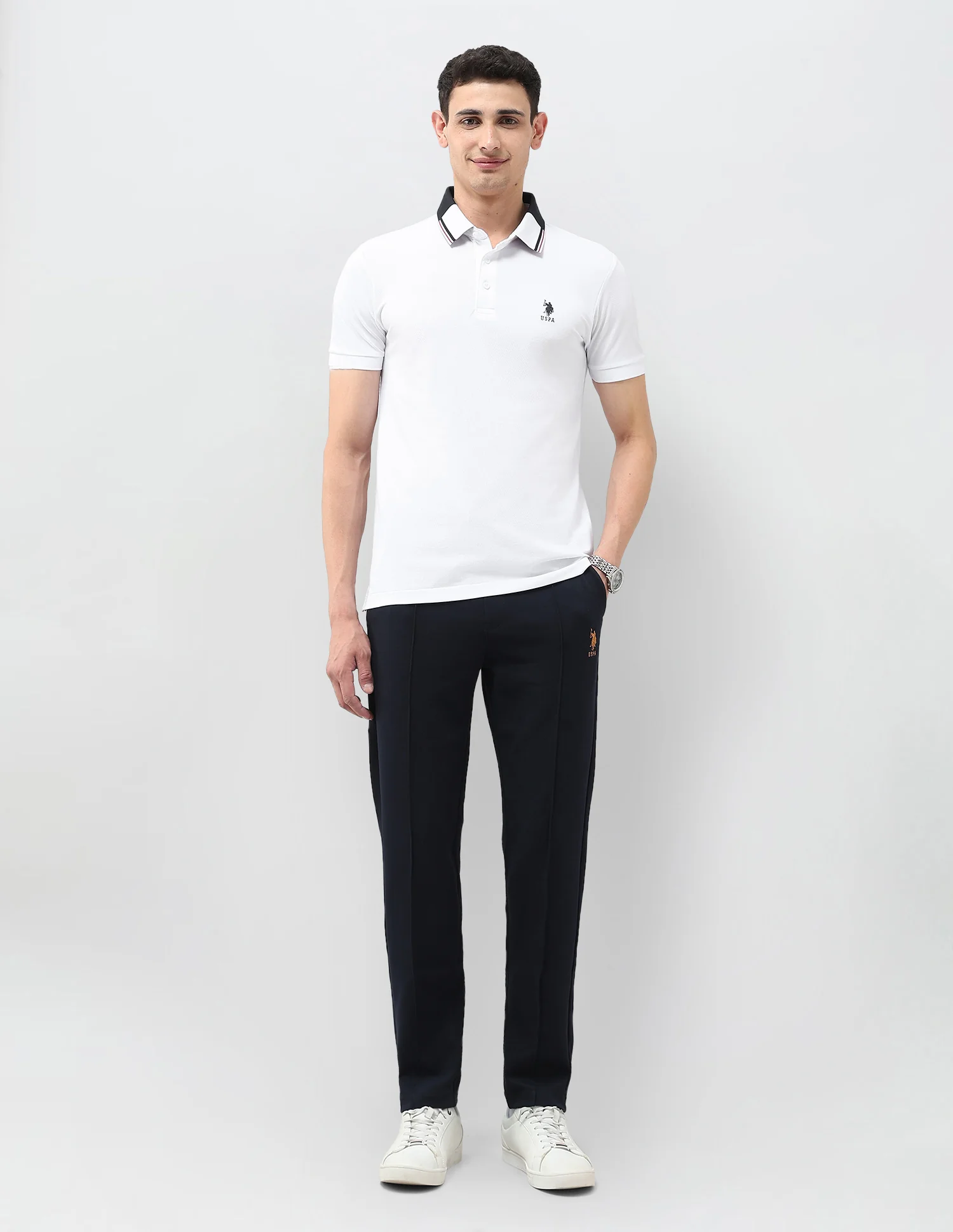 Solid Regular Fit Polo Shirt - Image 3
