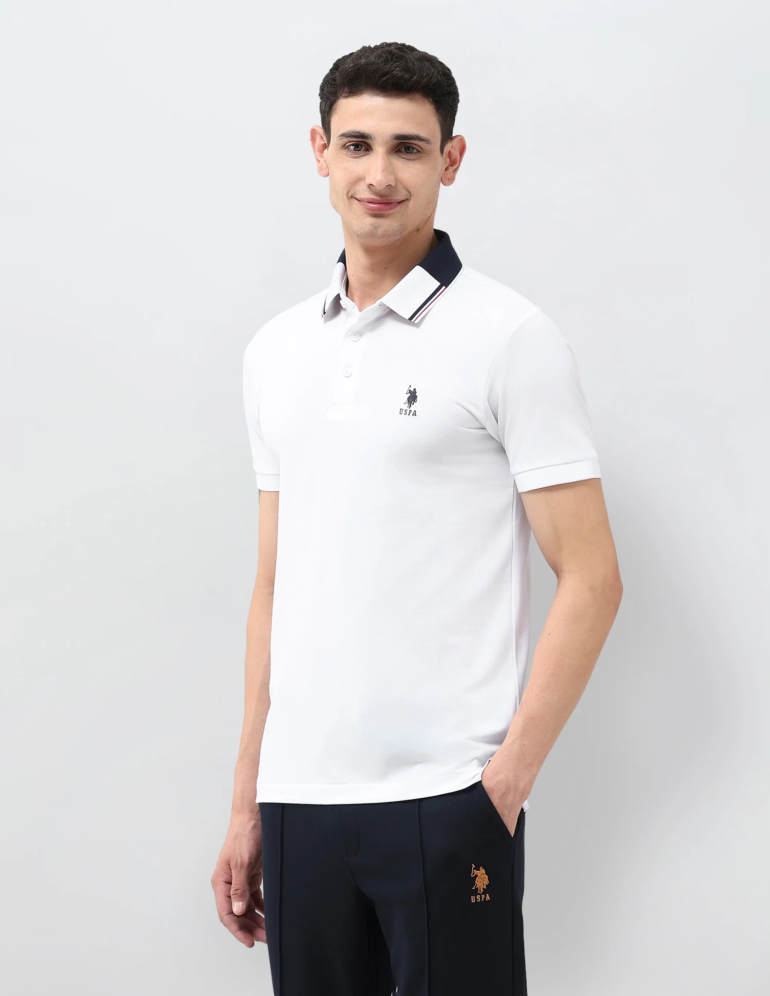 Solid Regular Fit Polo Shirt - Image 4