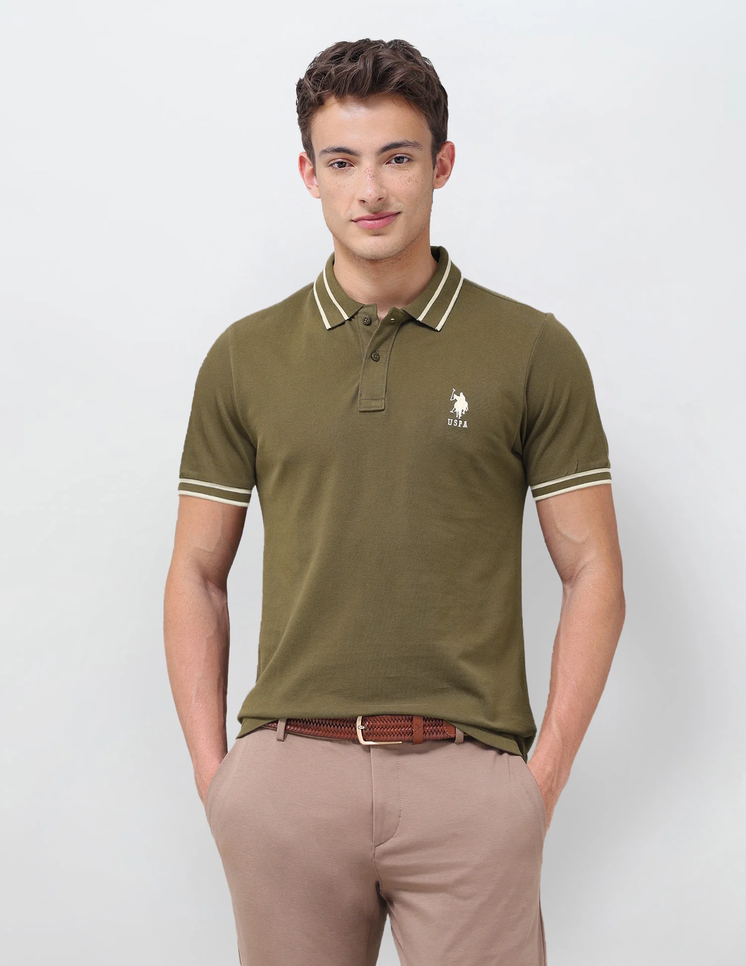 Solid Regular Fit Polo Shirt