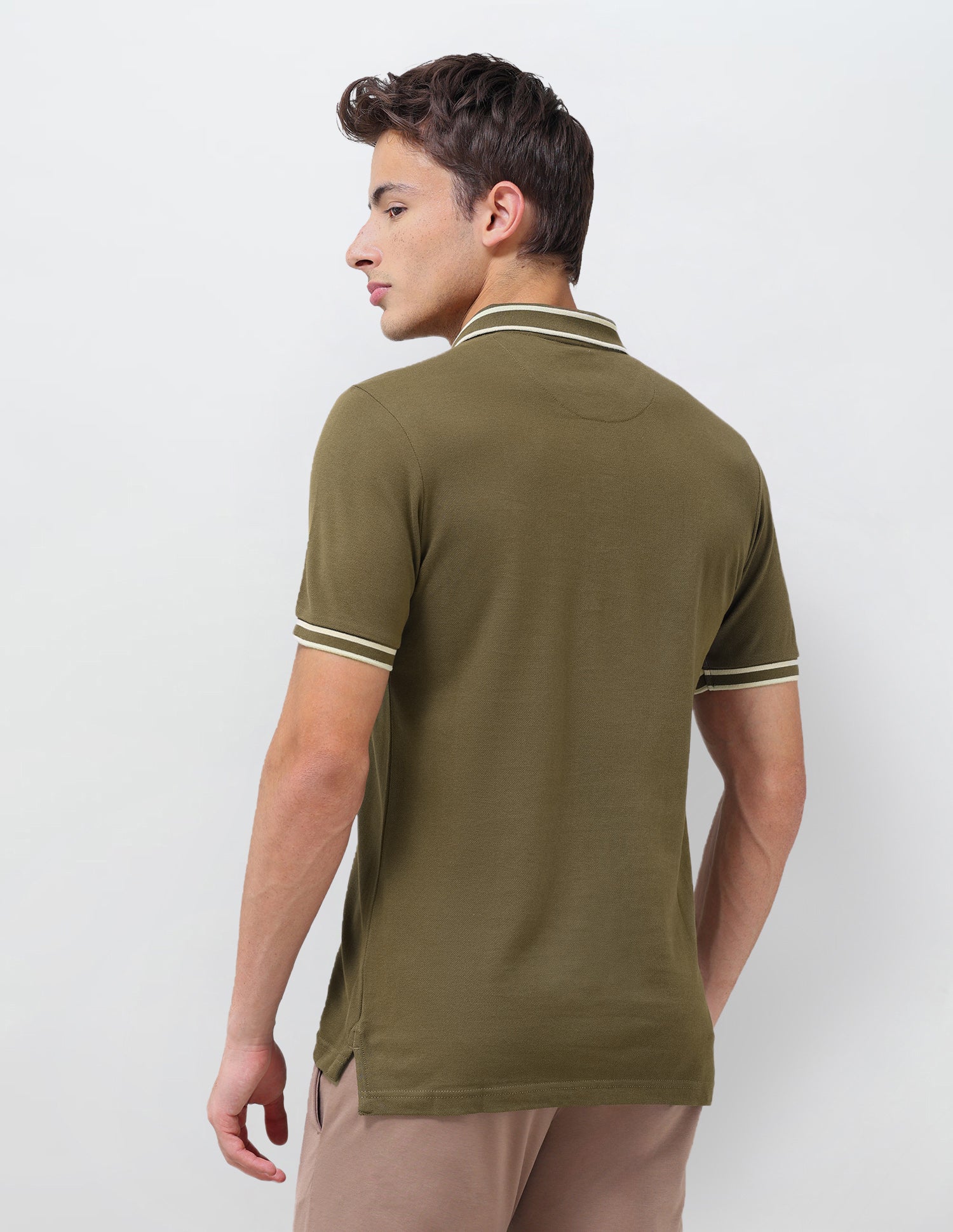 Solid Regular Fit Polo Shirt - Image 5