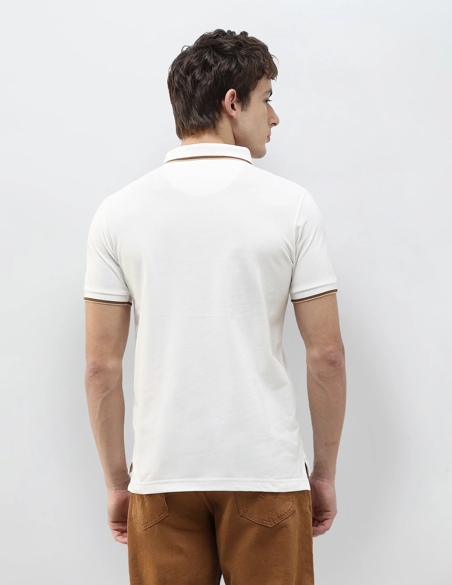 Solid Regular Fit Polo Shirt - Image 5