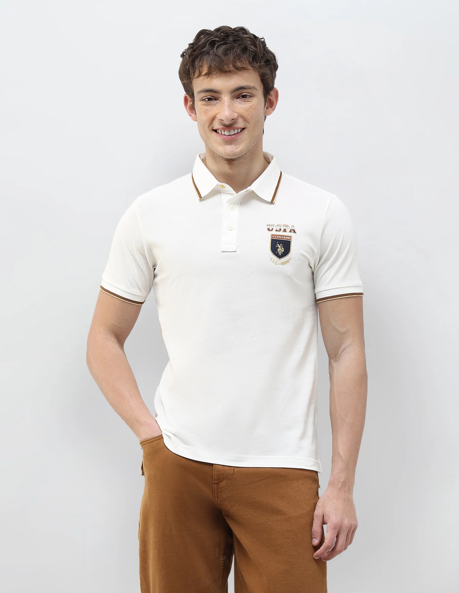 Solid Regular Fit Polo Shirt - Image 6