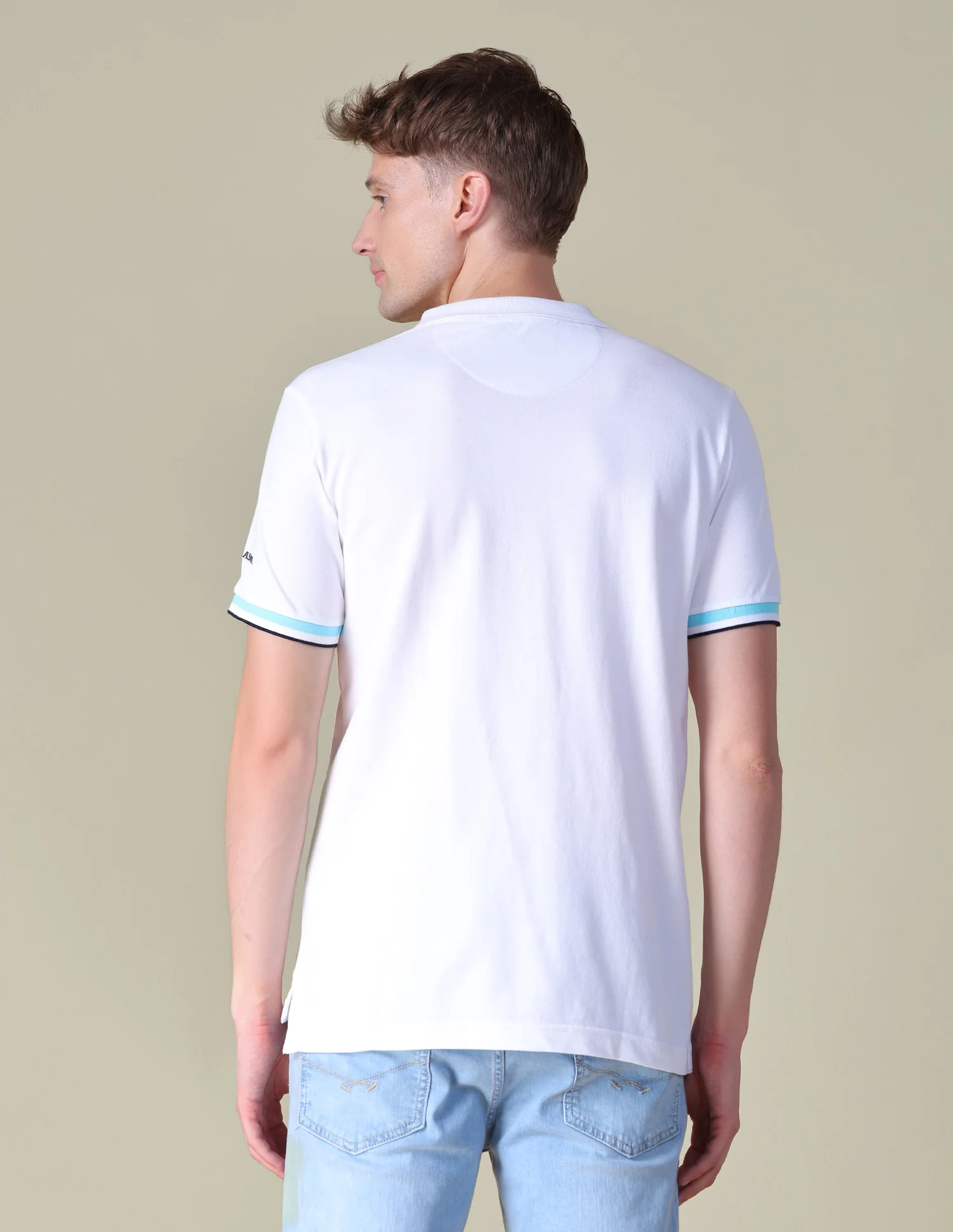 Solid Regular Fit Polo Shirt - Image 5
