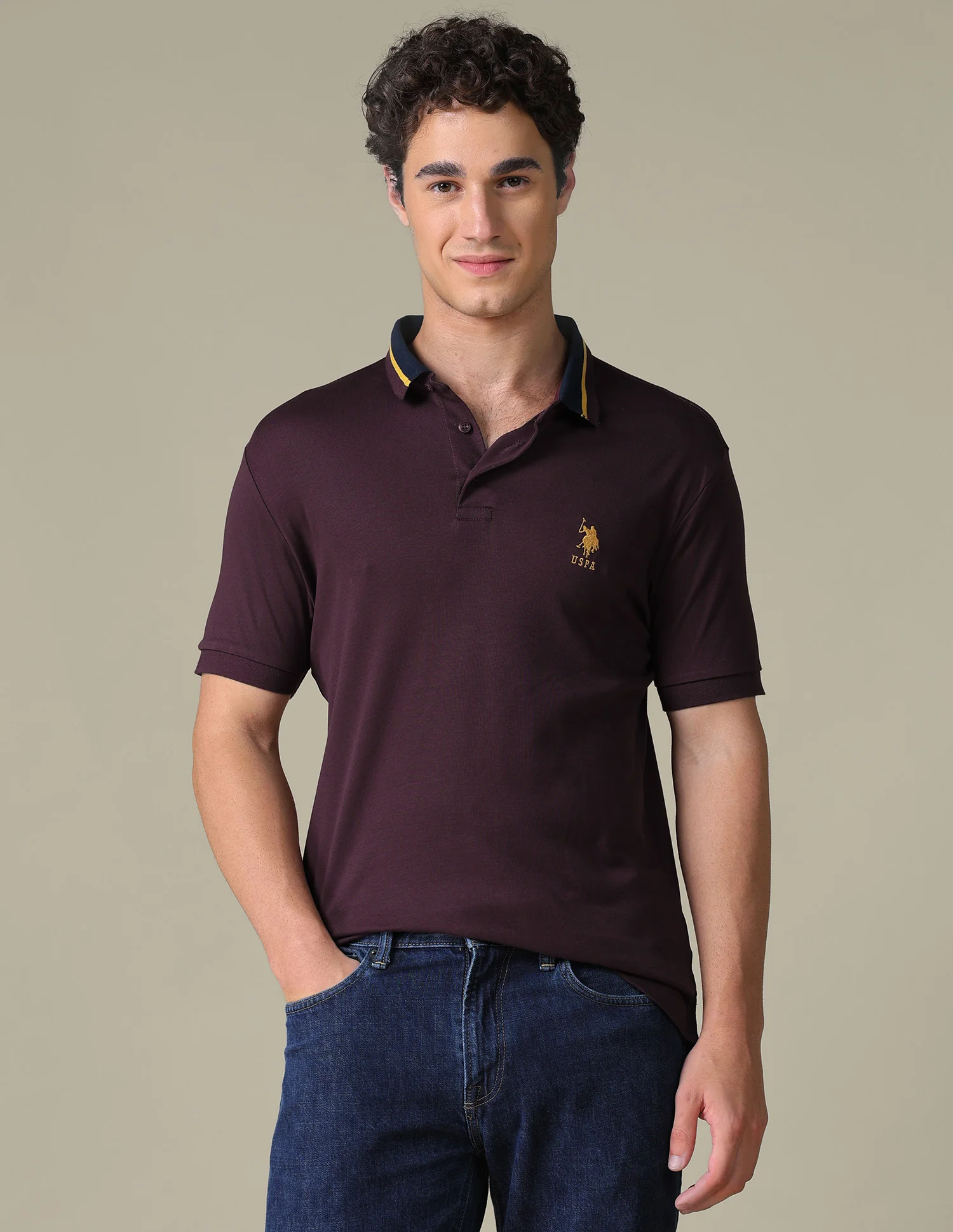 Solid Regular Fit Polo Shirt