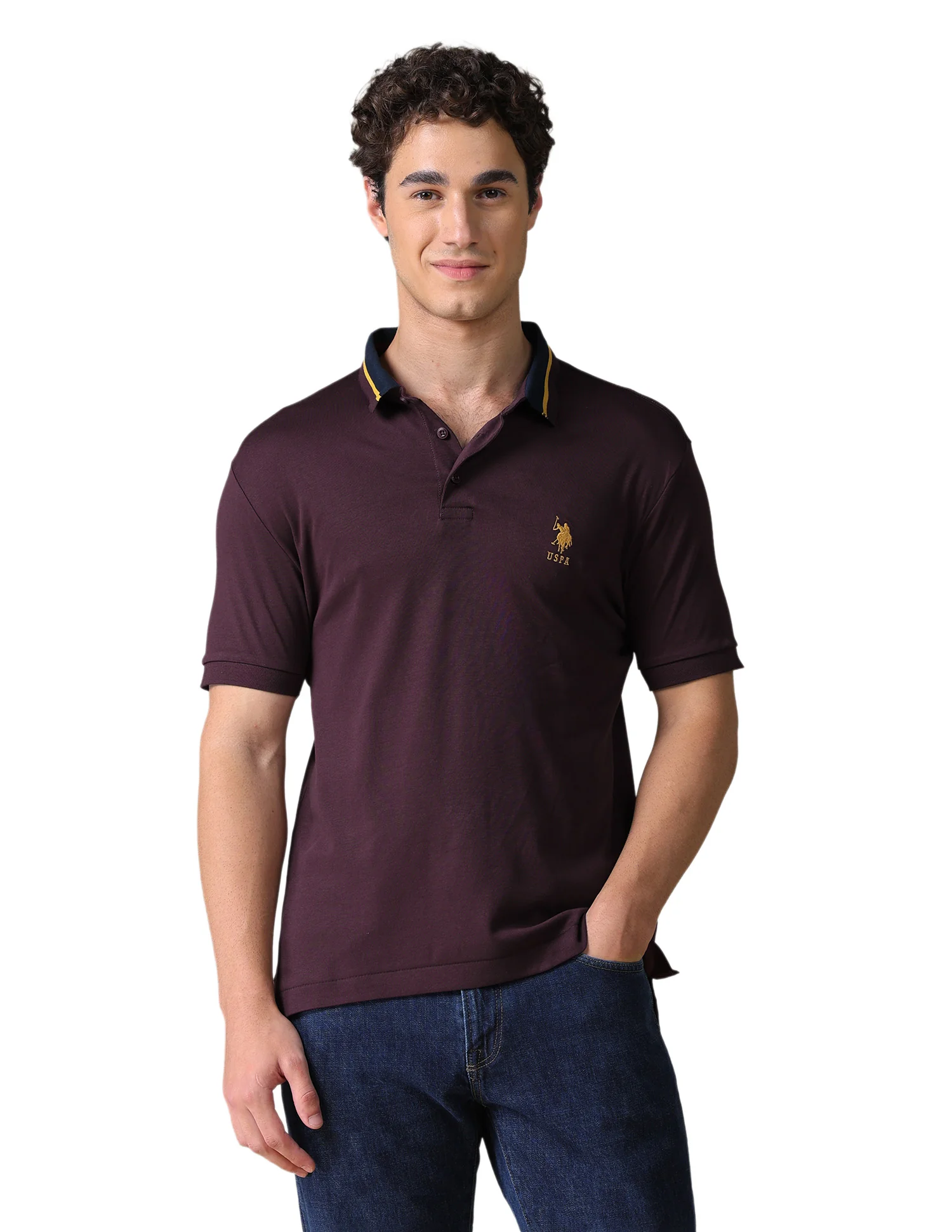 Solid Regular Fit Polo Shirt - Image 10