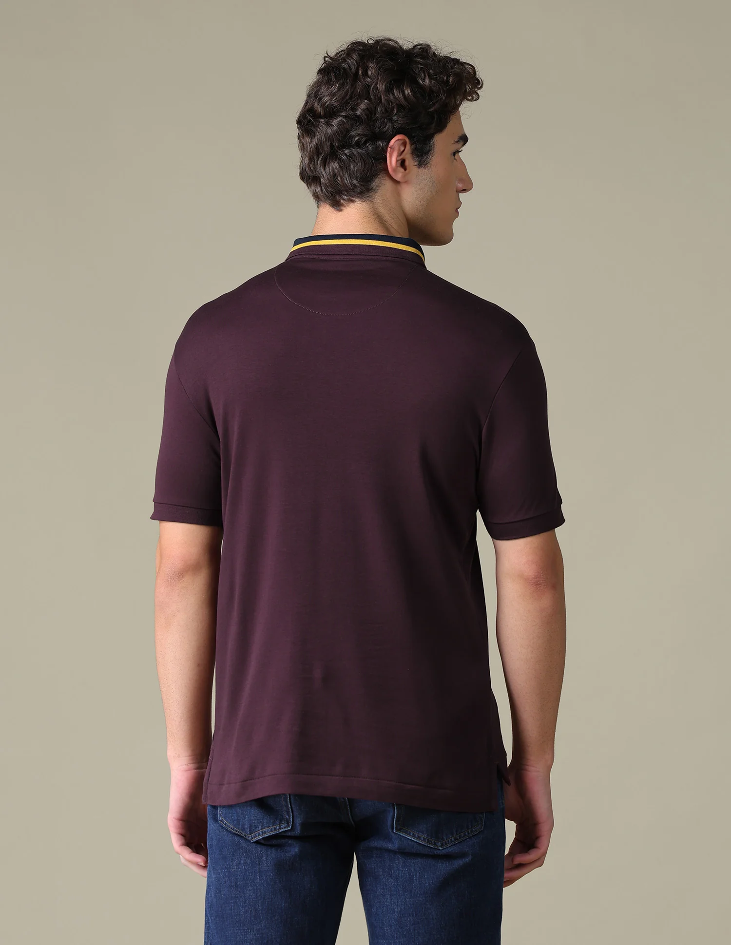 Solid Regular Fit Polo Shirt - Image 5