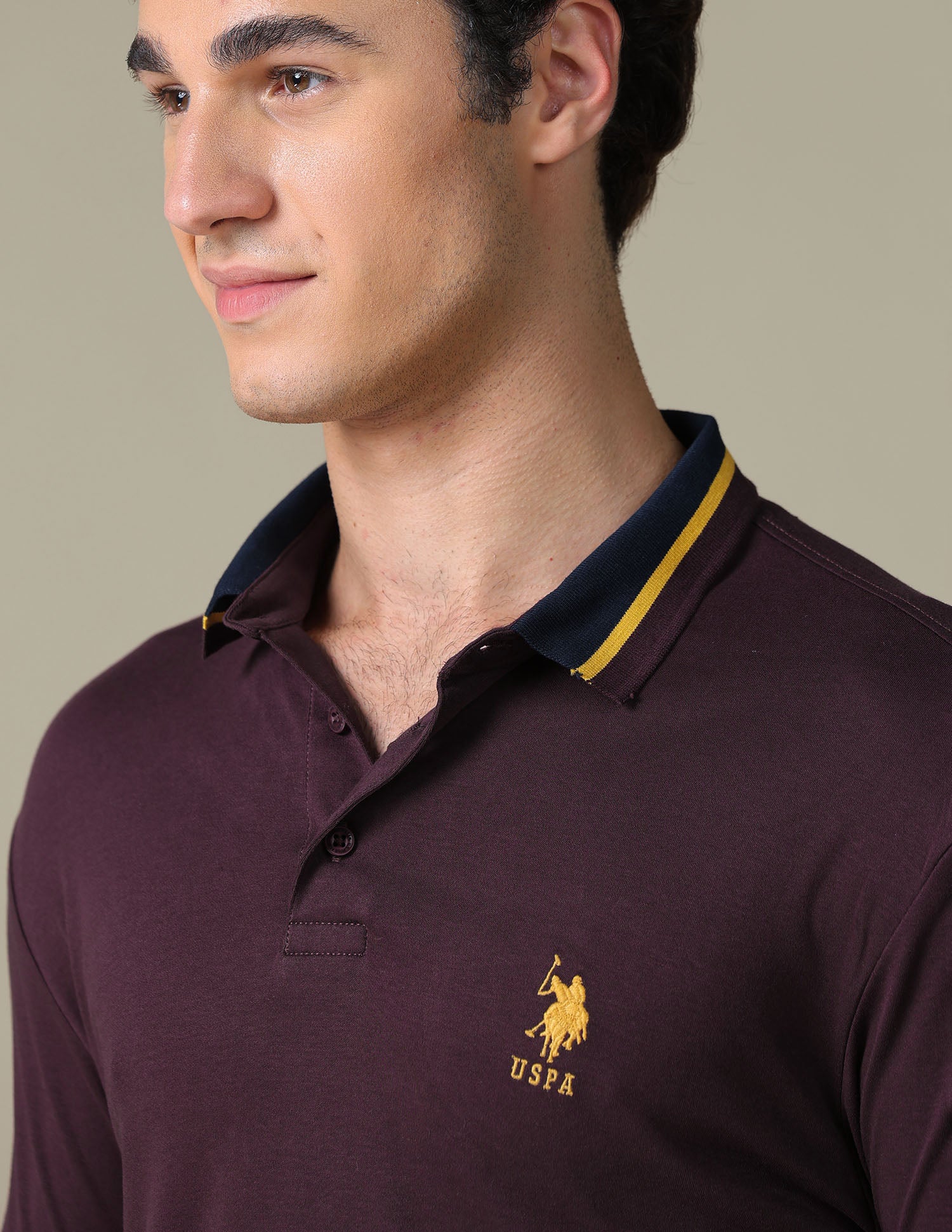 Solid Regular Fit Polo Shirt - Image 7