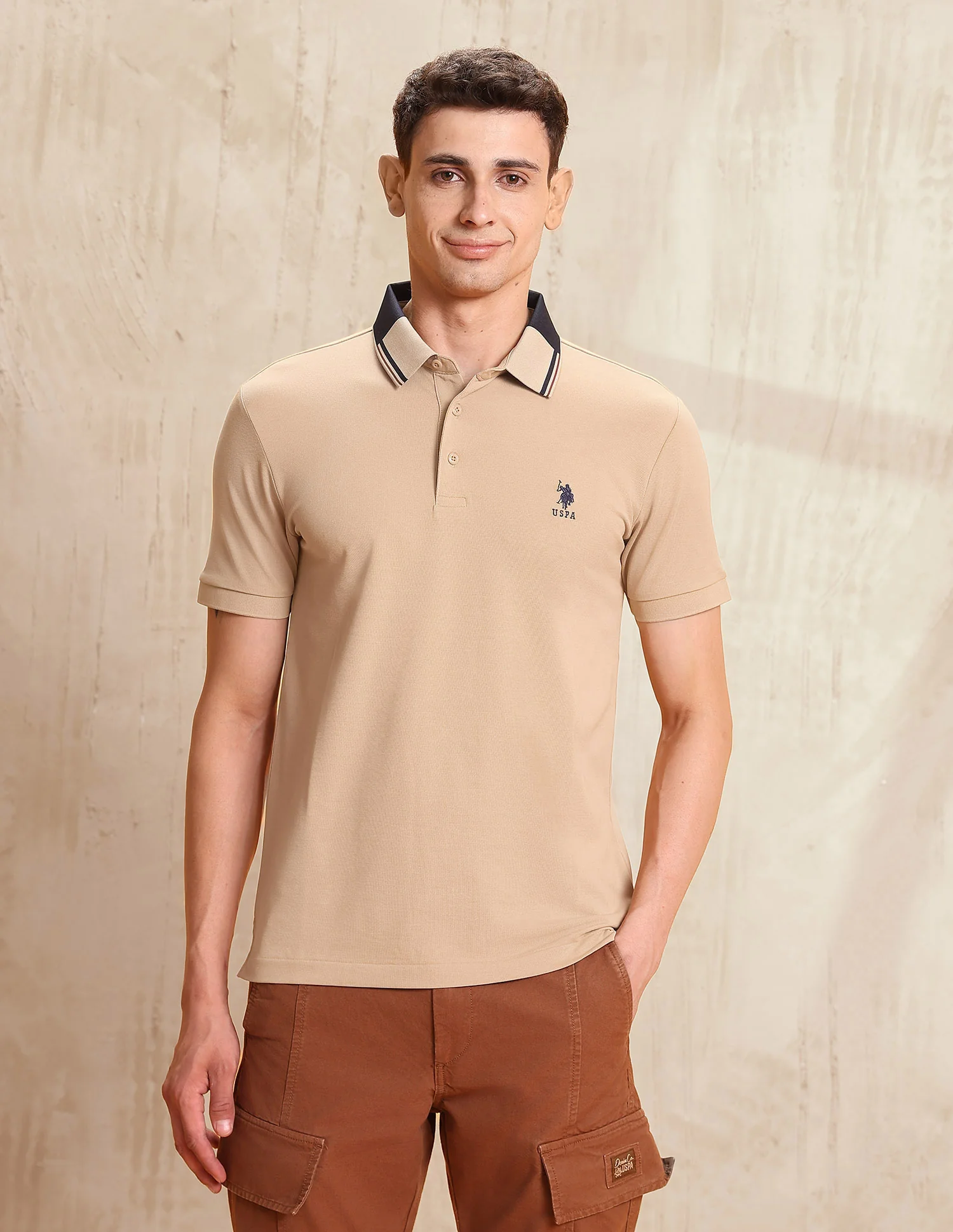 Solid Regular Fit Polo Shirt - Image 6