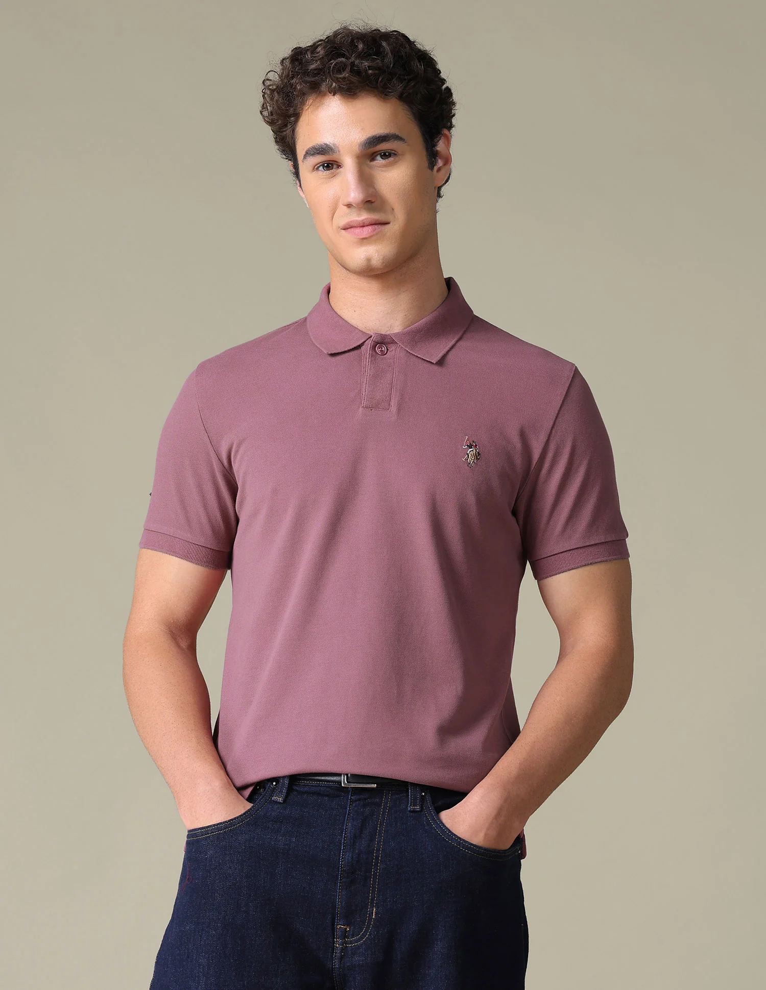 Solid Regular Fit Polo Shirt