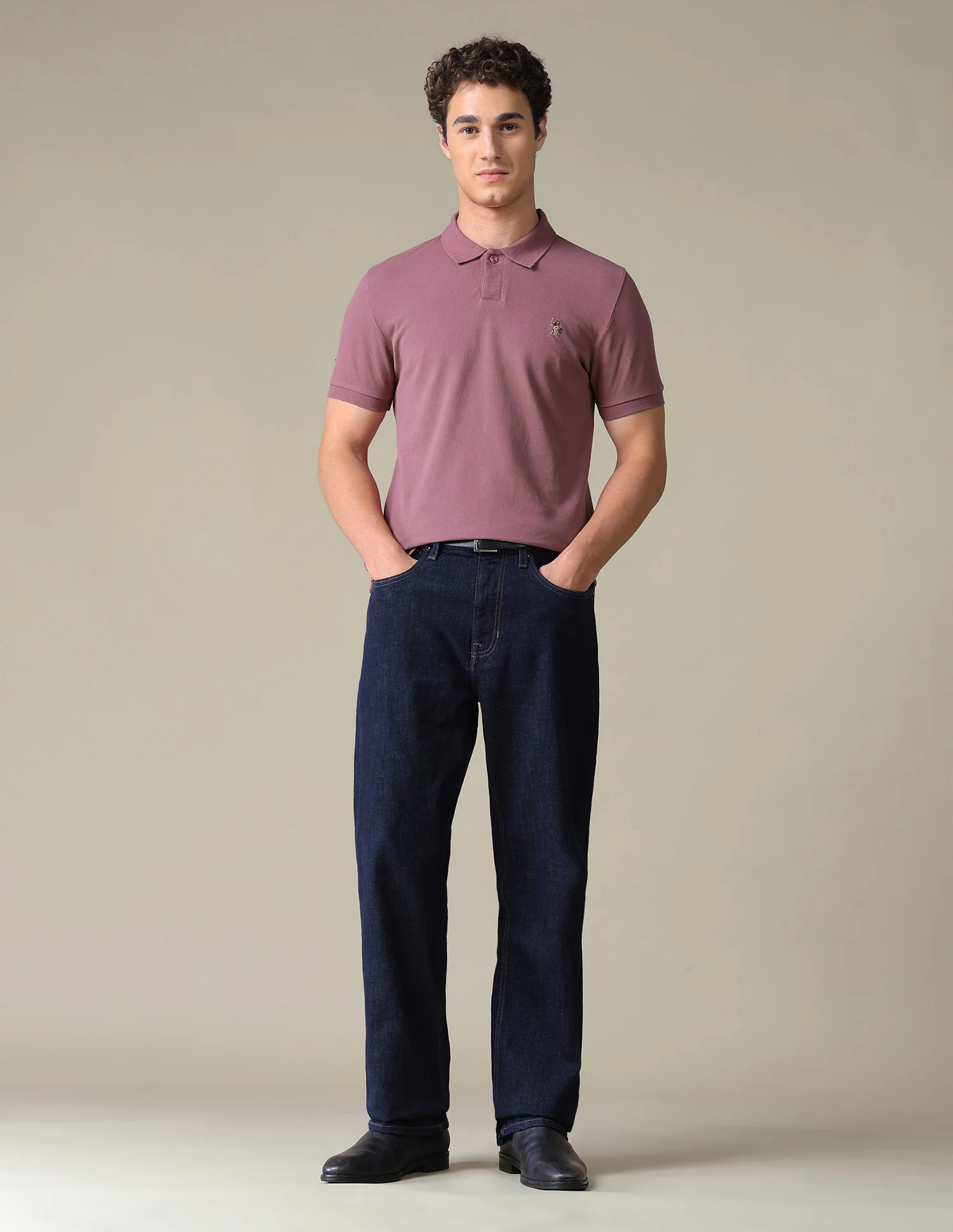 Solid Regular Fit Polo Shirt - Image 3