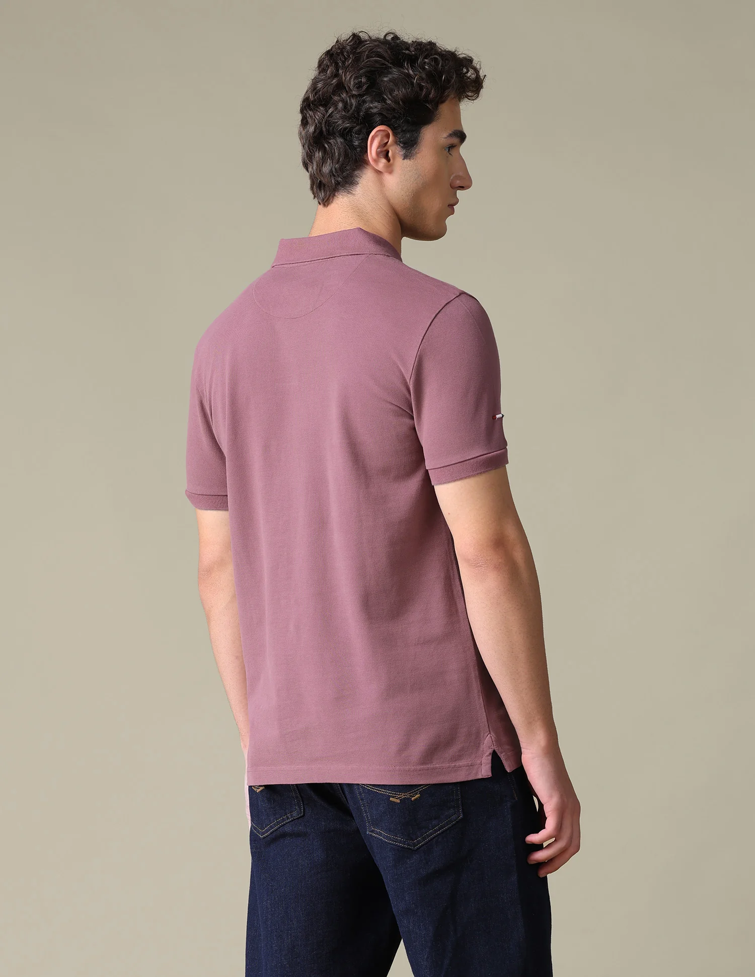 Solid Regular Fit Polo Shirt - Image 5
