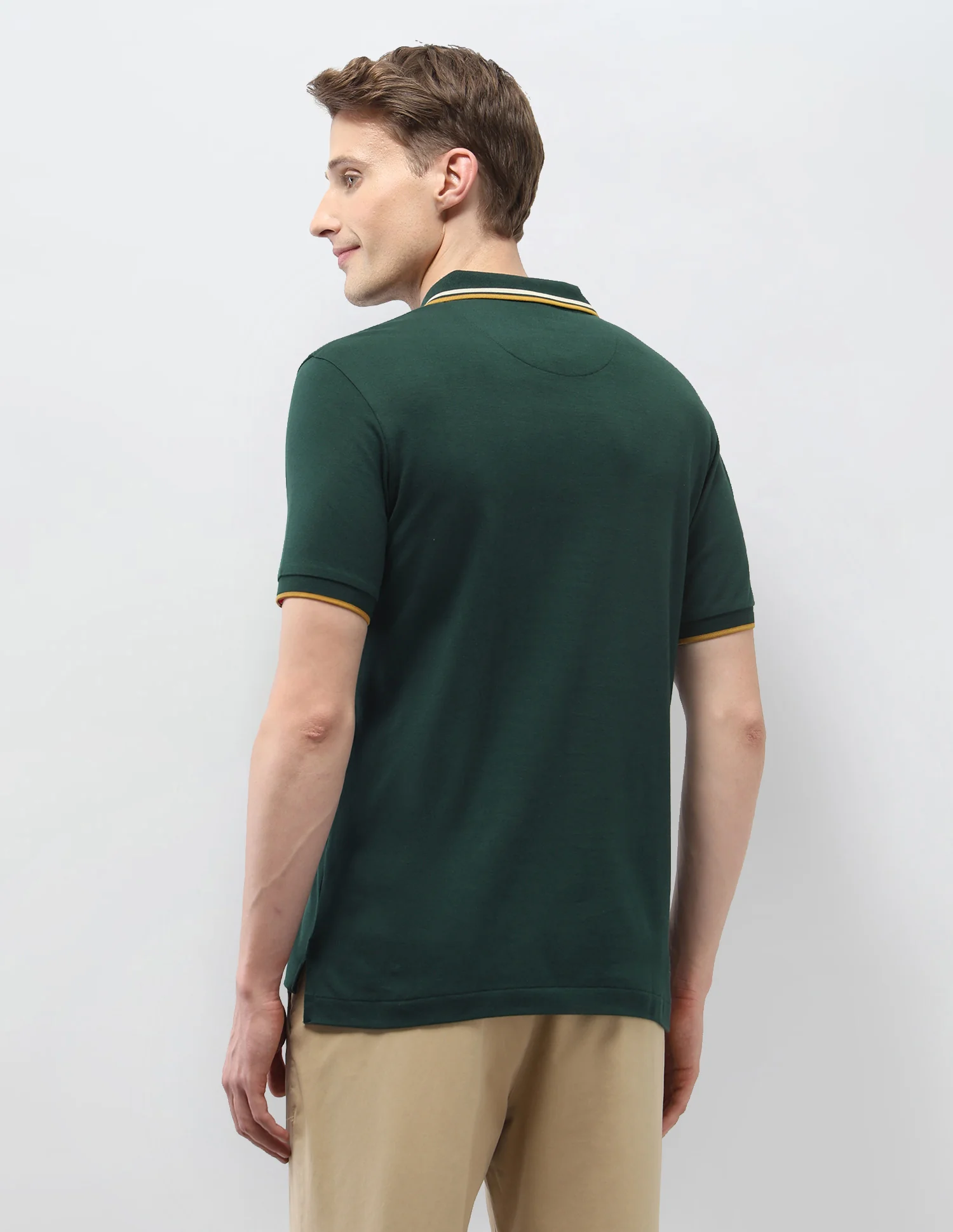 Solid Regular Fit Polo Shirt - Image 5