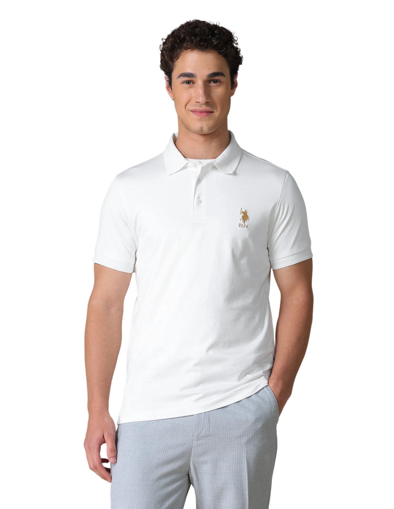 Solid Regular Fit Polo Shirt - Image 10