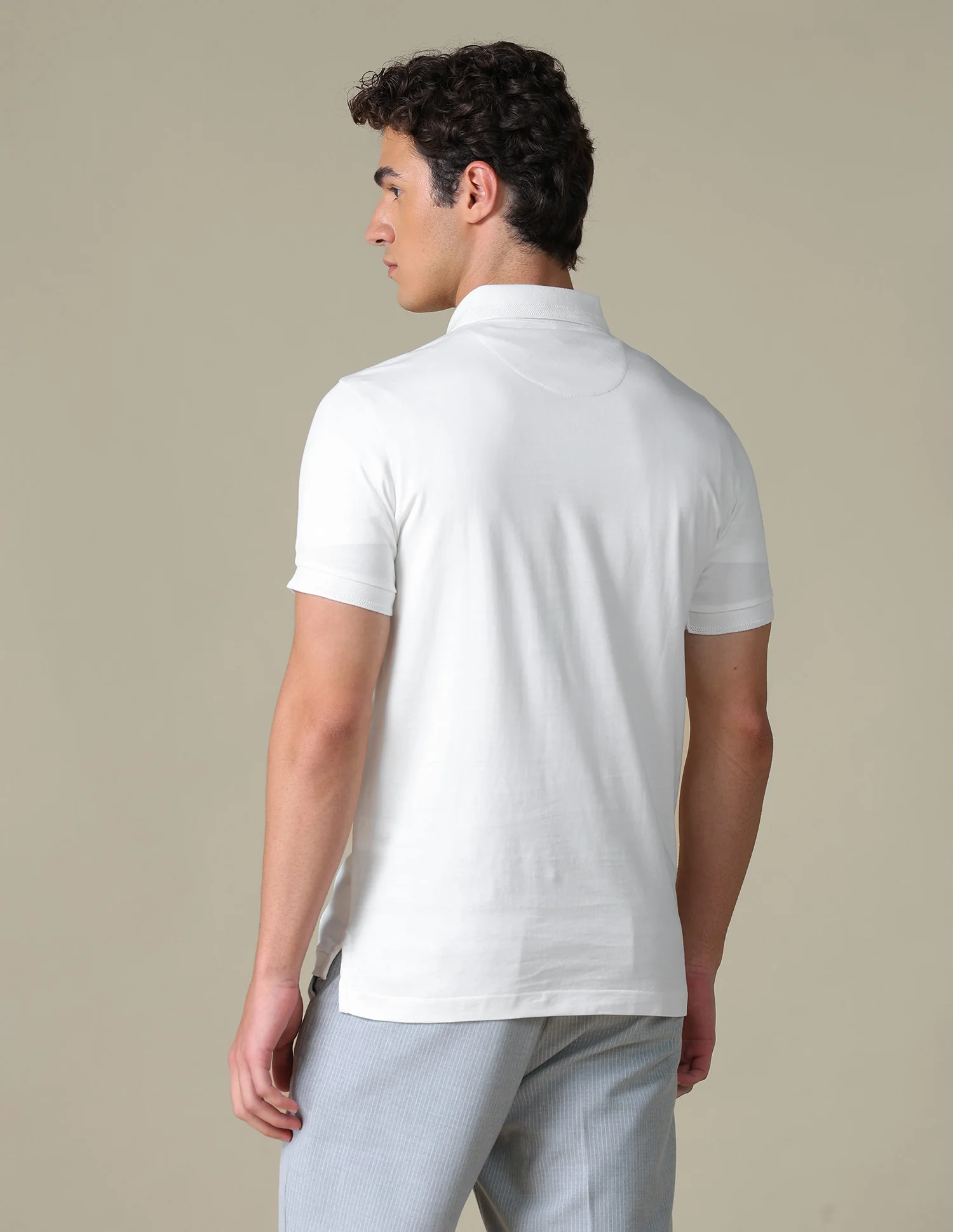Solid Regular Fit Polo Shirt - Image 5
