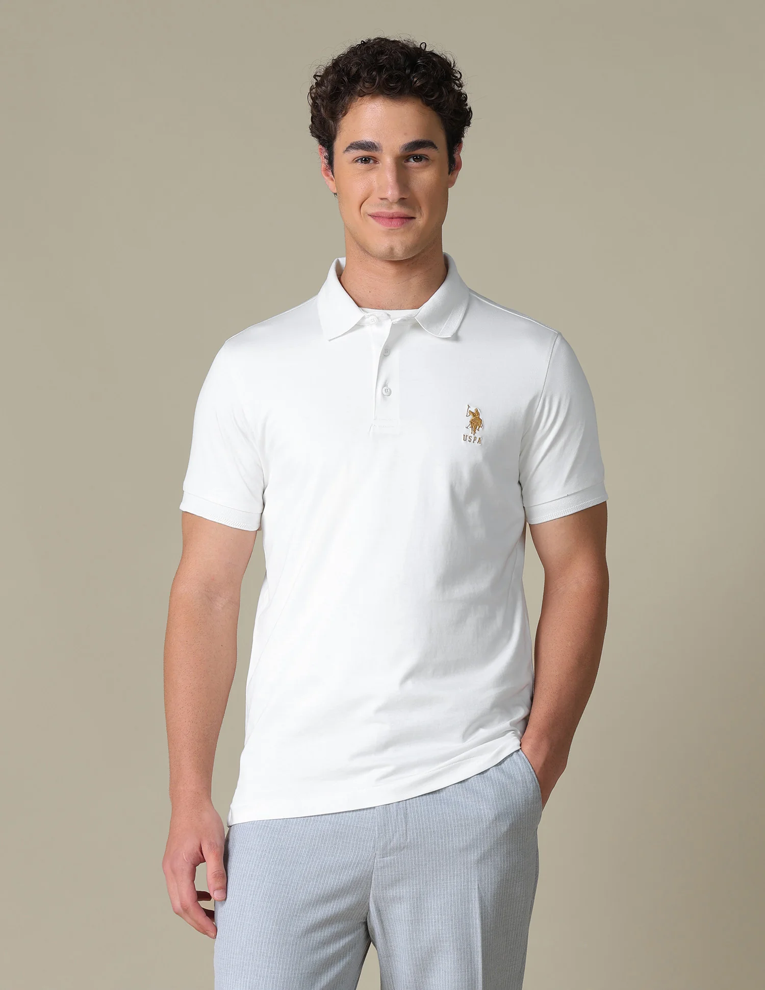 Solid Regular Fit Polo Shirt - Image 6