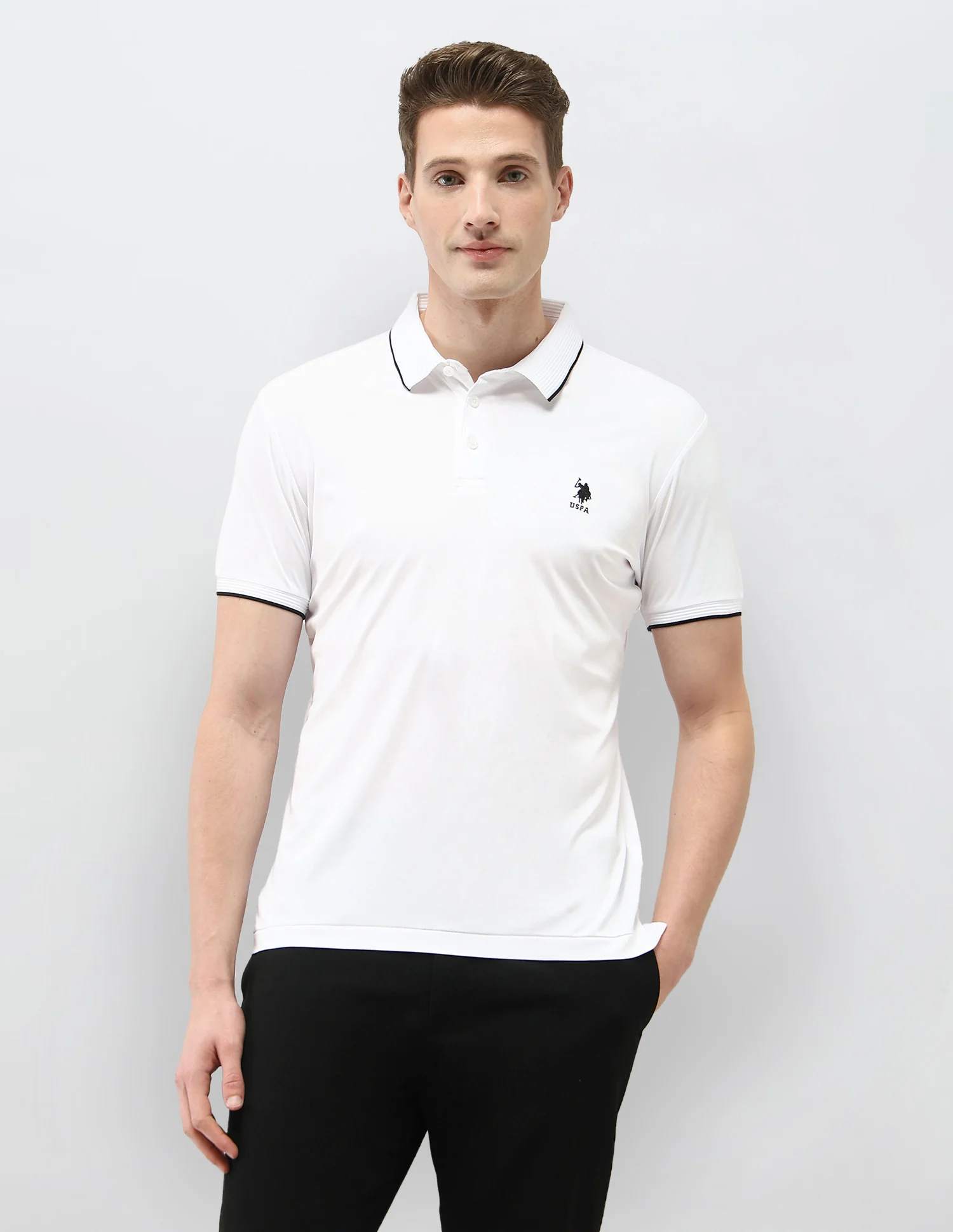 Solid Regular Fit Polo Shirt - Image 6