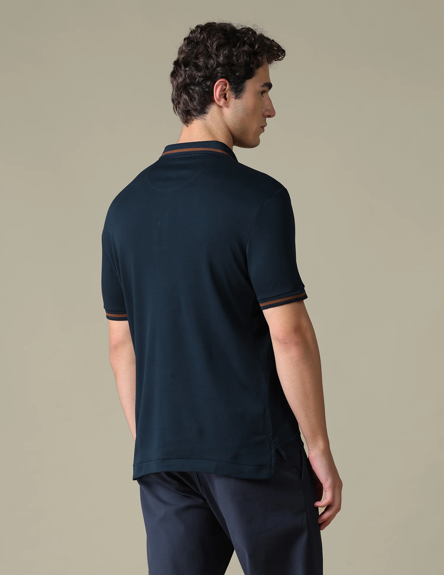 Solid Regular Fit Polo Shirt - Image 5