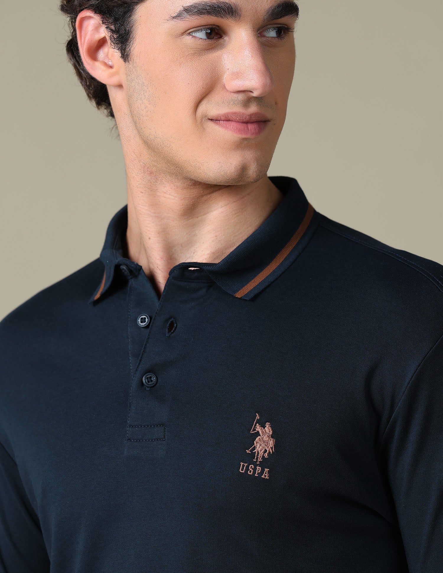 Solid Regular Fit Polo Shirt - Image 7