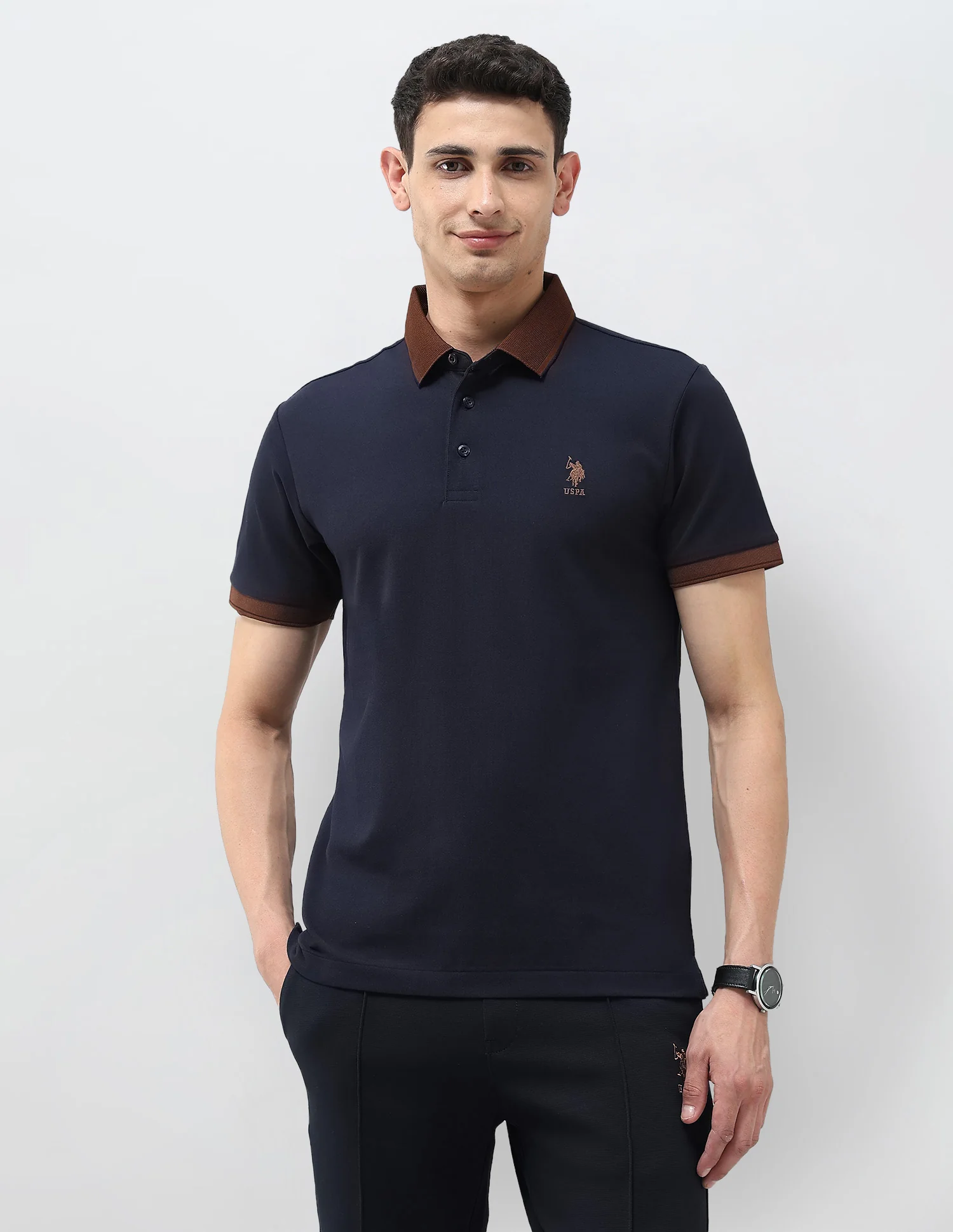 Solid Regular Fit Polo Shirt