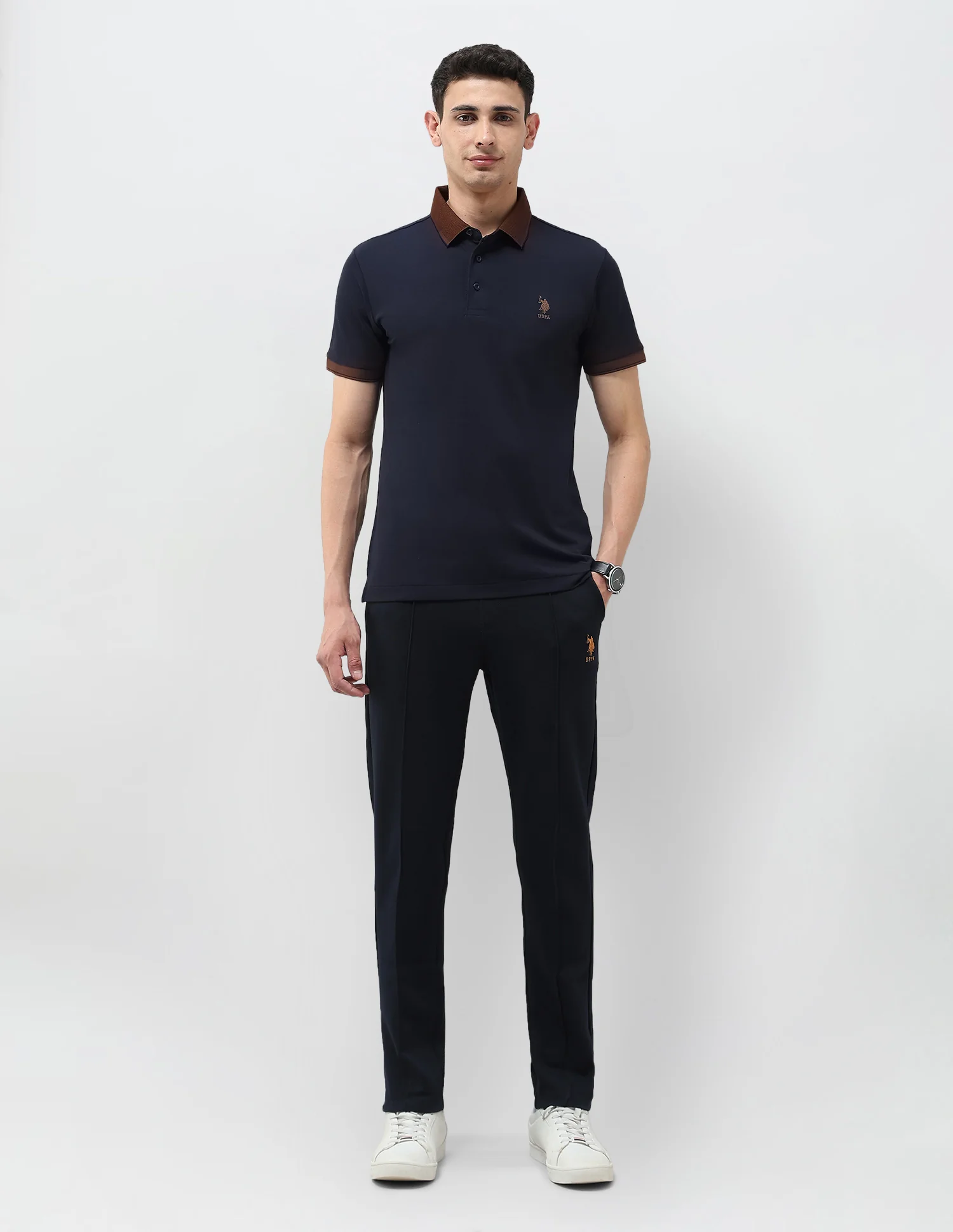 Solid Regular Fit Polo Shirt - Image 3