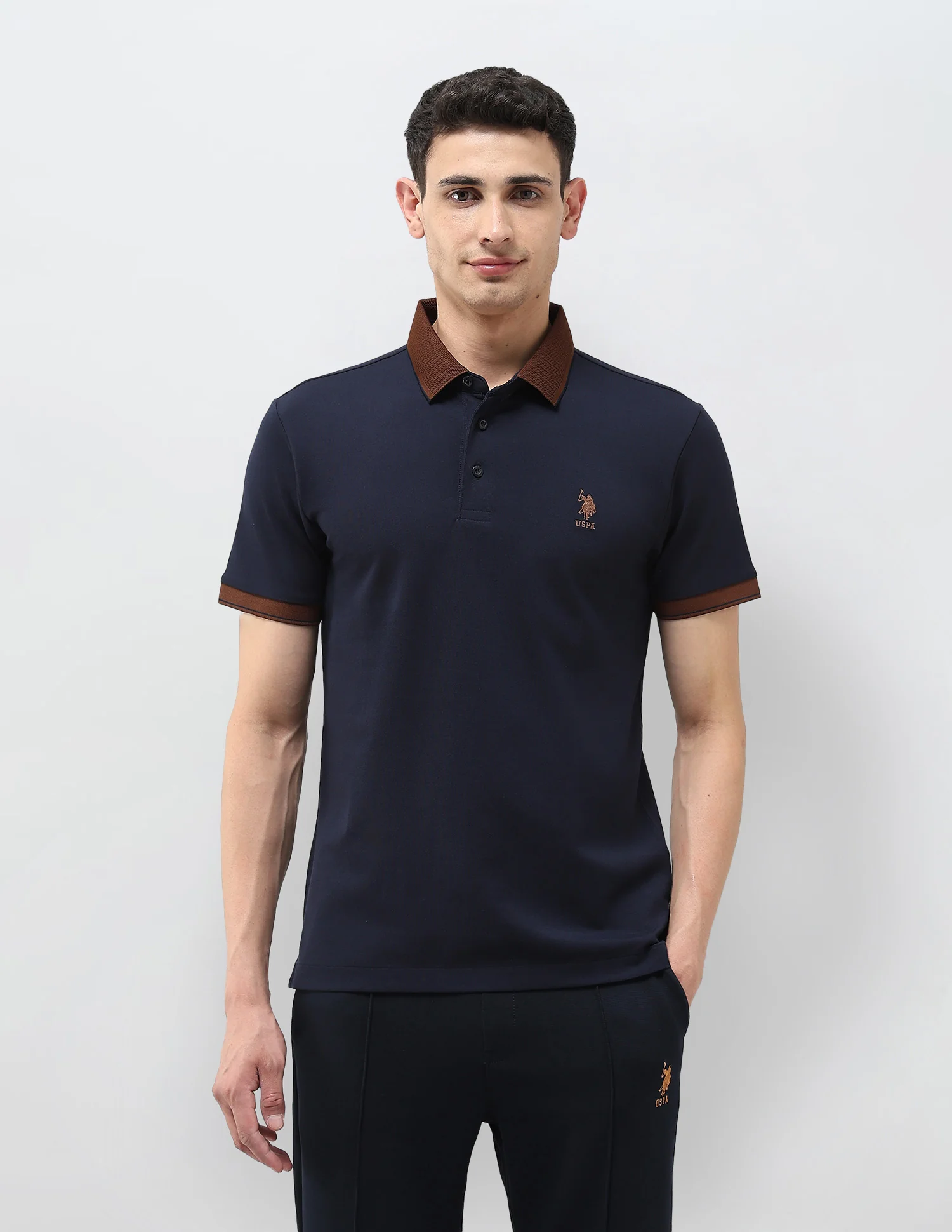 Solid Regular Fit Polo Shirt - Image 6