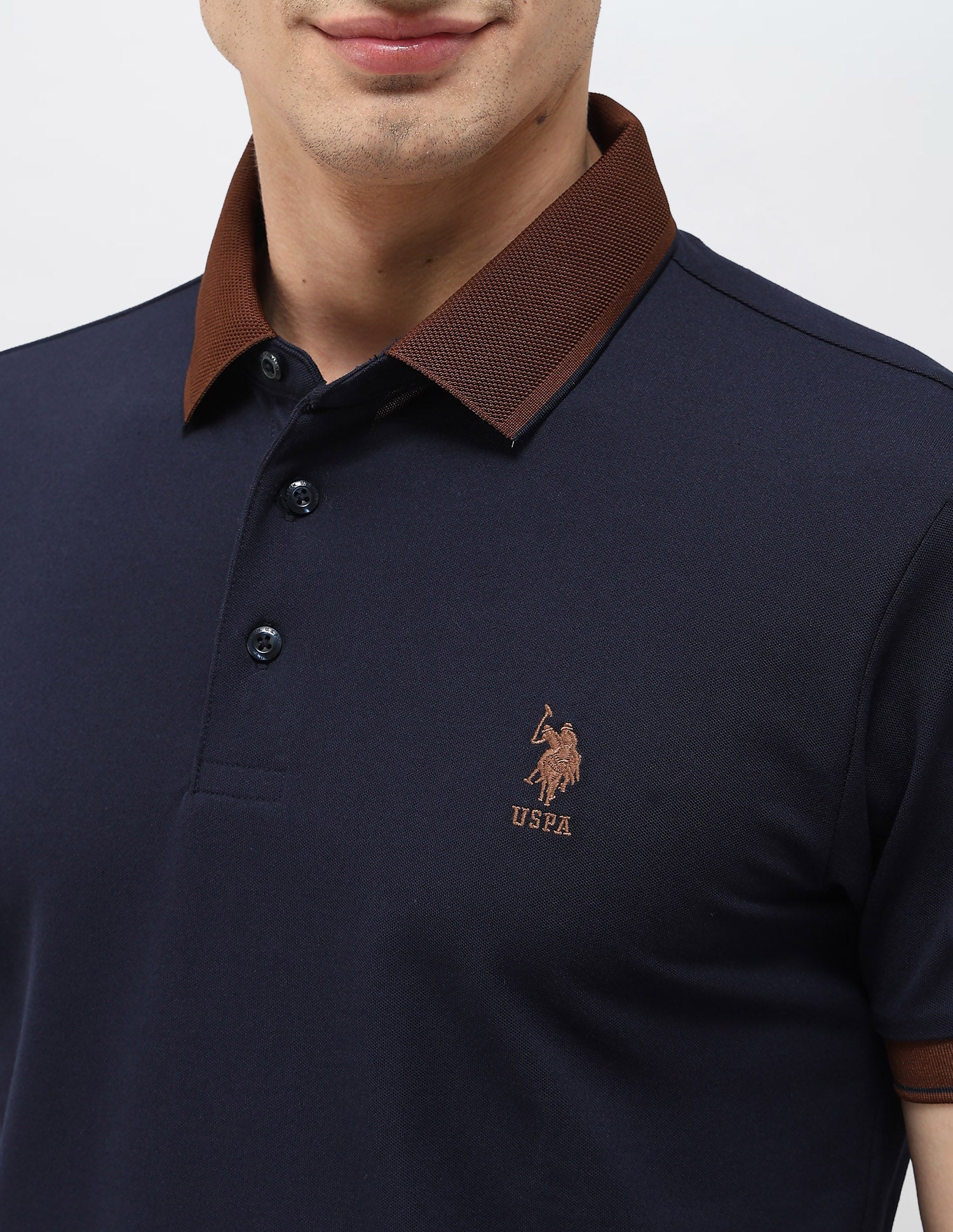 Solid Regular Fit Polo Shirt - Image 7
