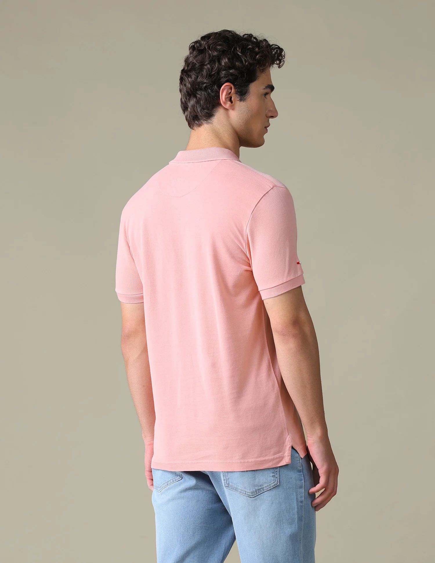 Solid Regular Fit Polo Shirt - Image 5