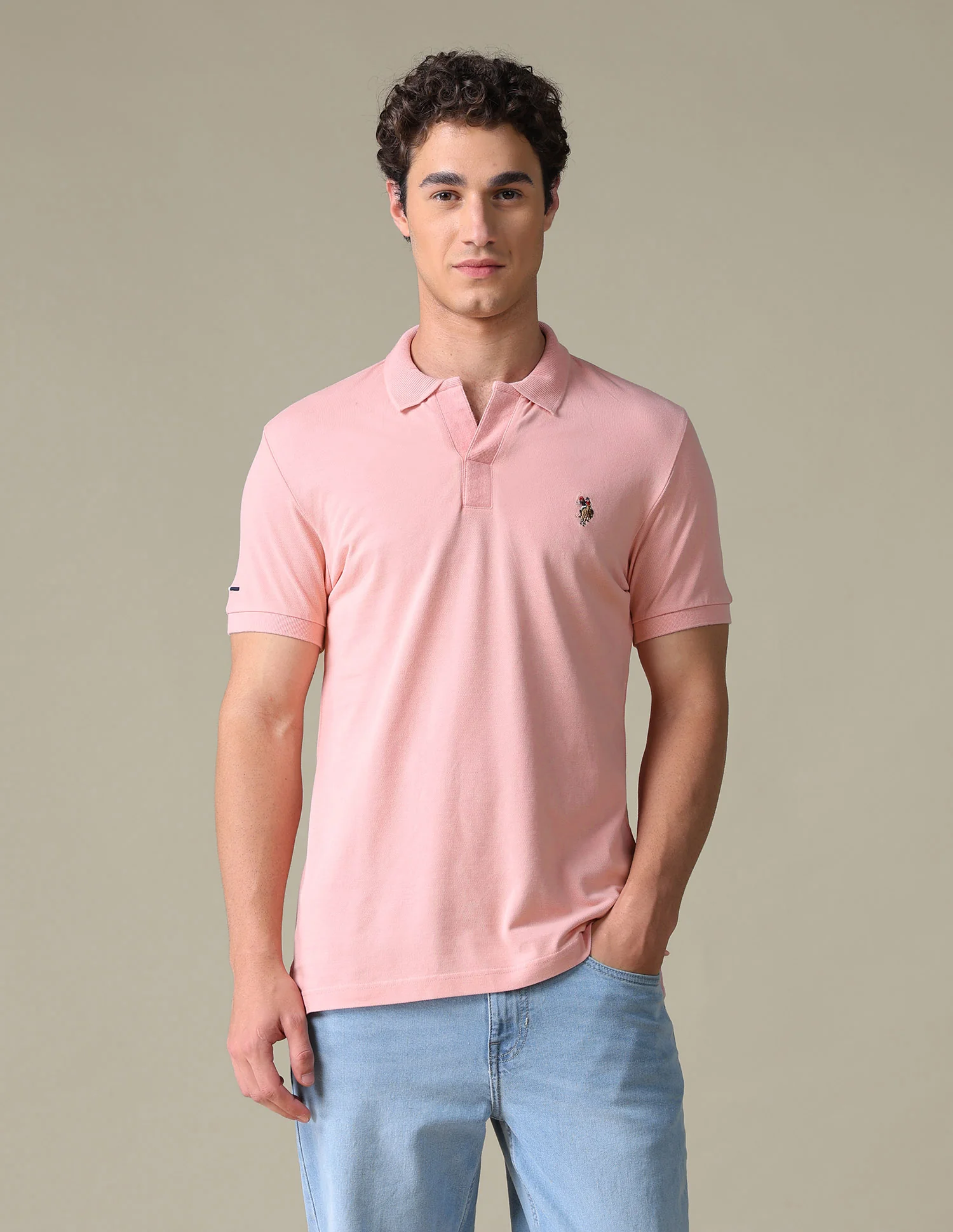 Solid Regular Fit Polo Shirt - Image 6
