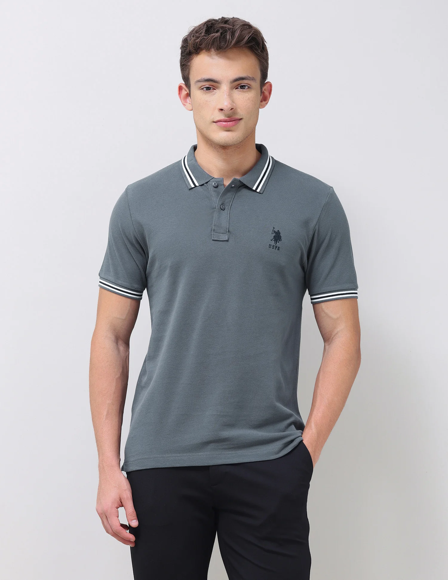 Solid Regular Fit Polo Shirt
