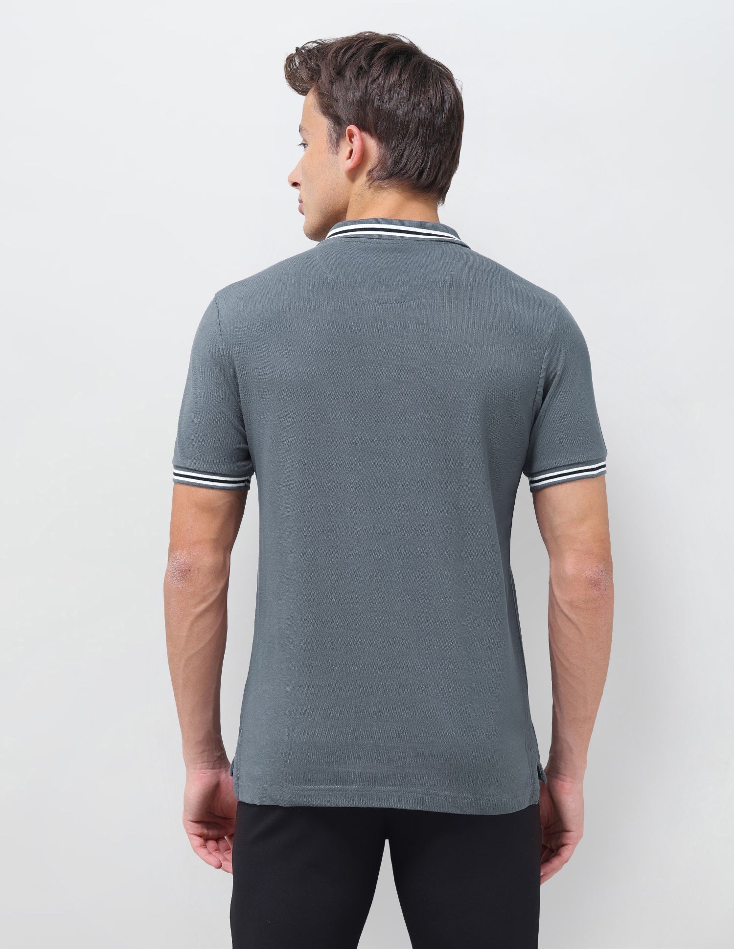 Solid Regular Fit Polo Shirt - Image 5