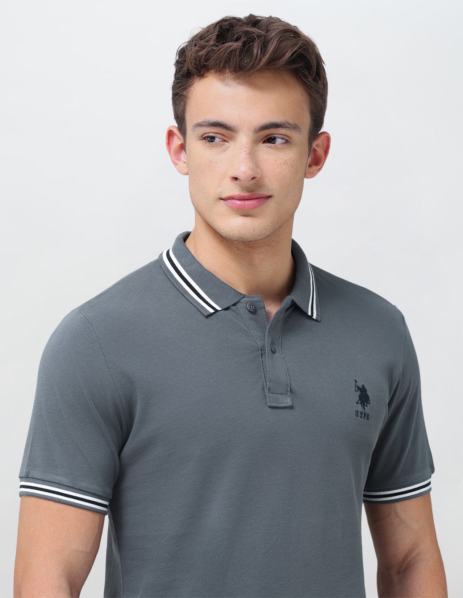 Solid Regular Fit Polo Shirt - Image 7