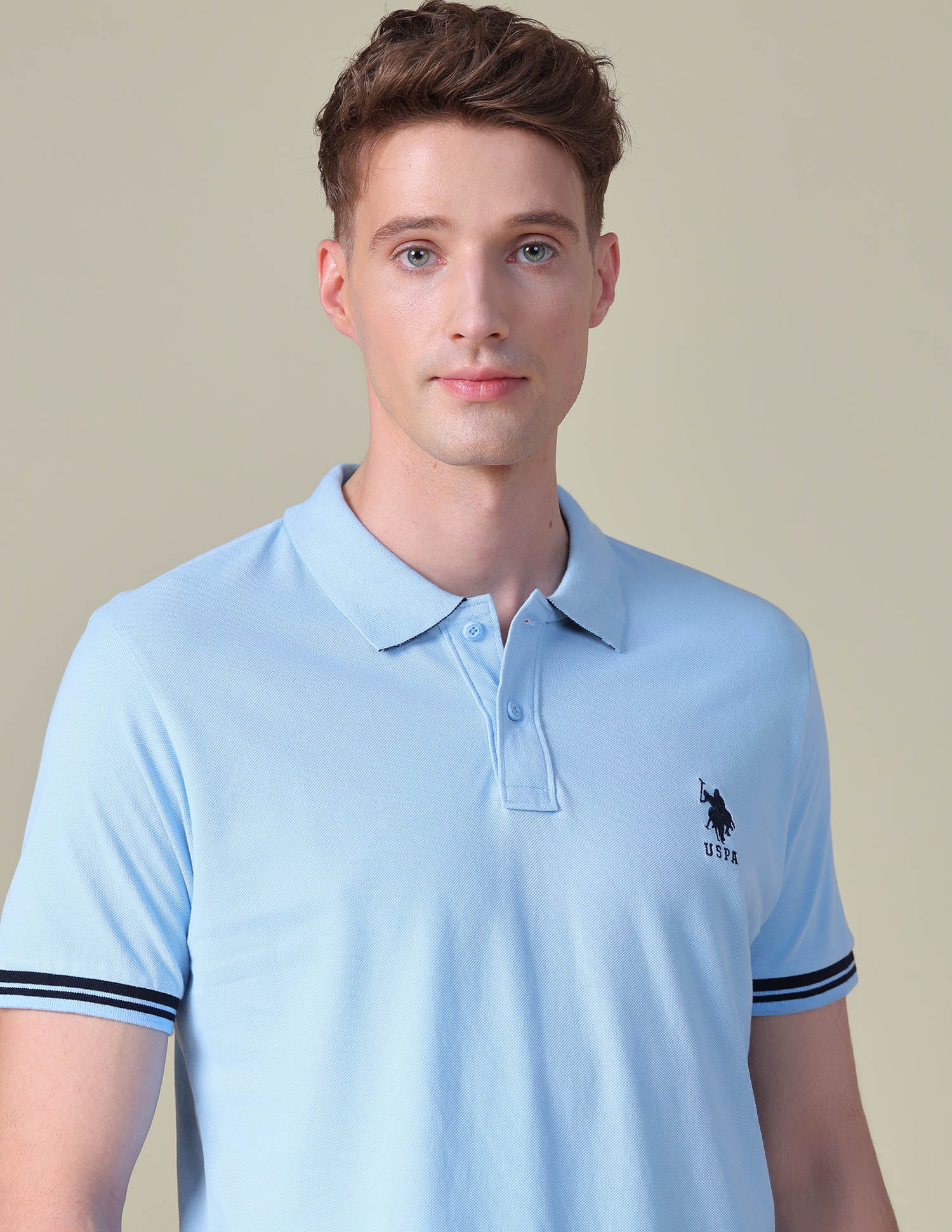 Solid Regular Fit Polo Shirt - Image 7