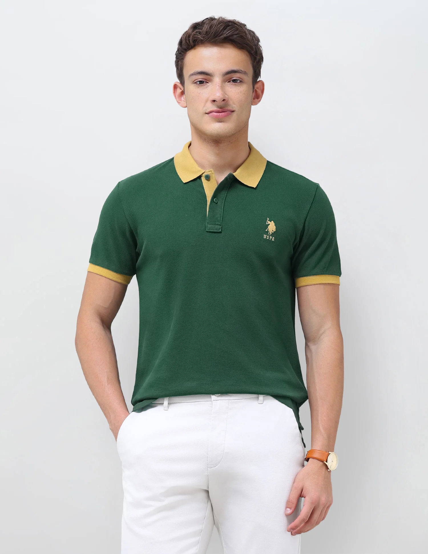 Solid Regular Fit Polo Shirt