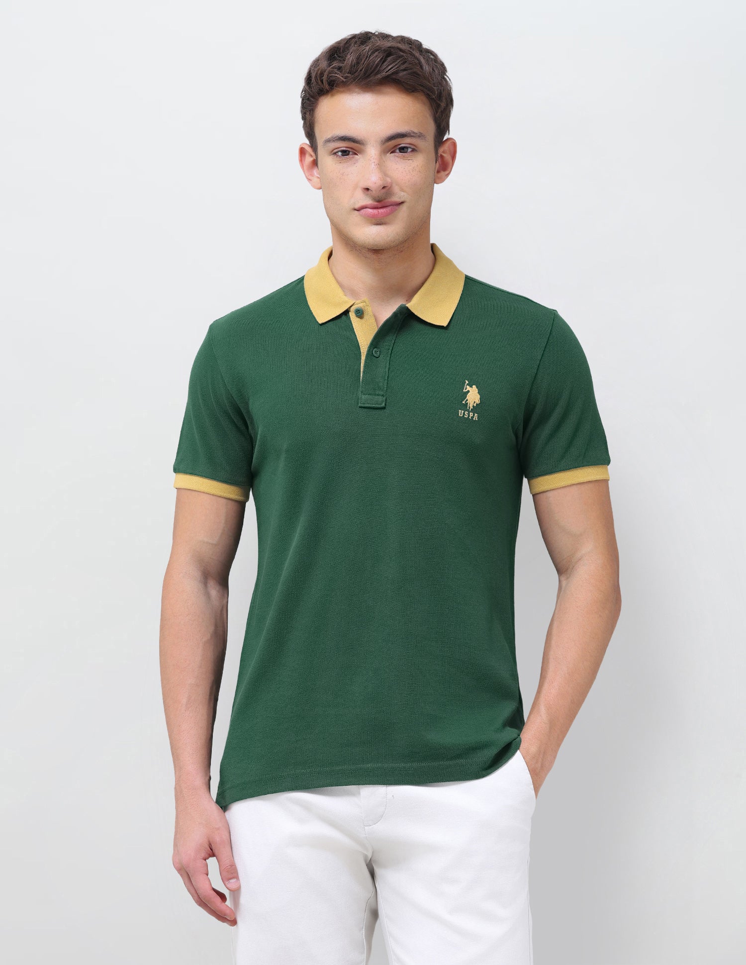 Solid Regular Fit Polo Shirt - Image 6