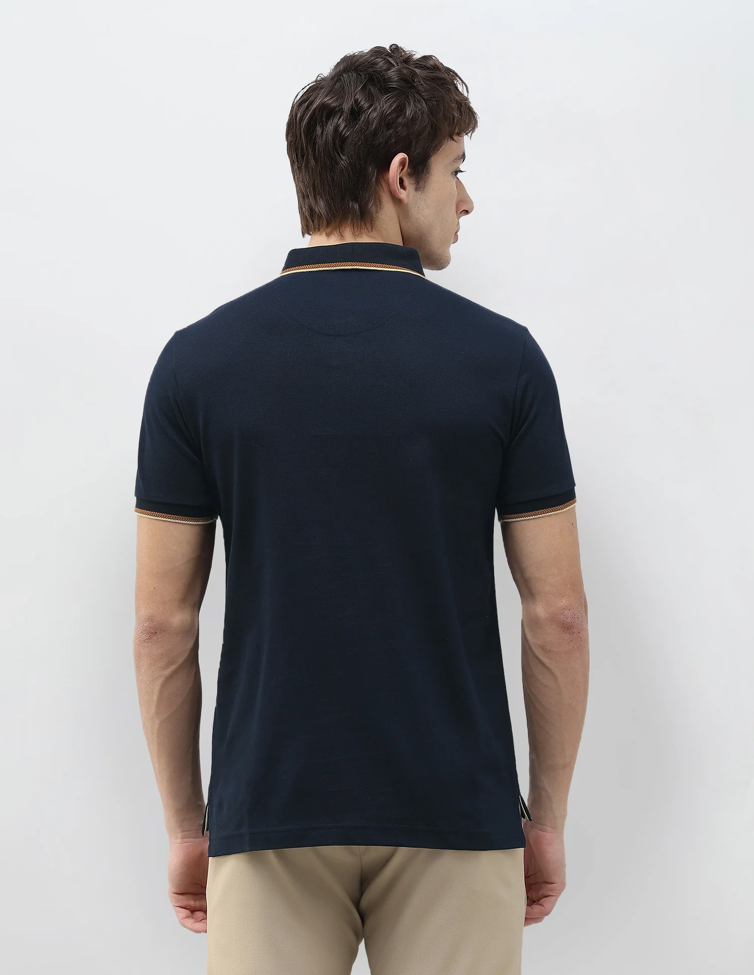 Solid Regular Fit Polo Shirt - Image 5