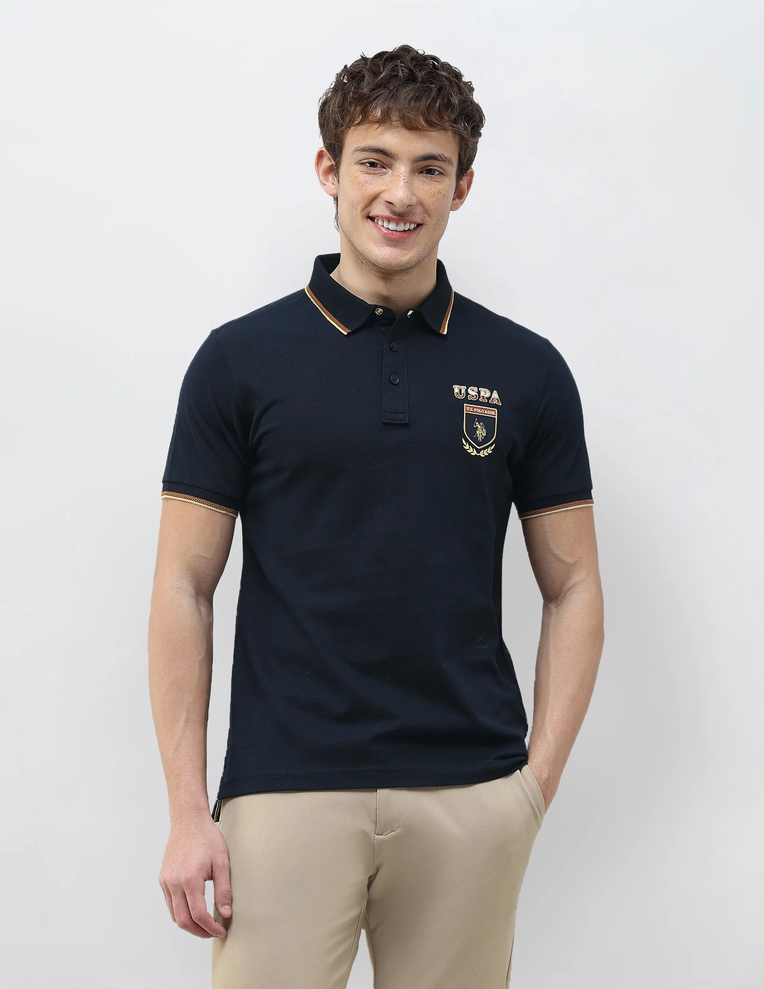 Solid Regular Fit Polo Shirt - Image 6