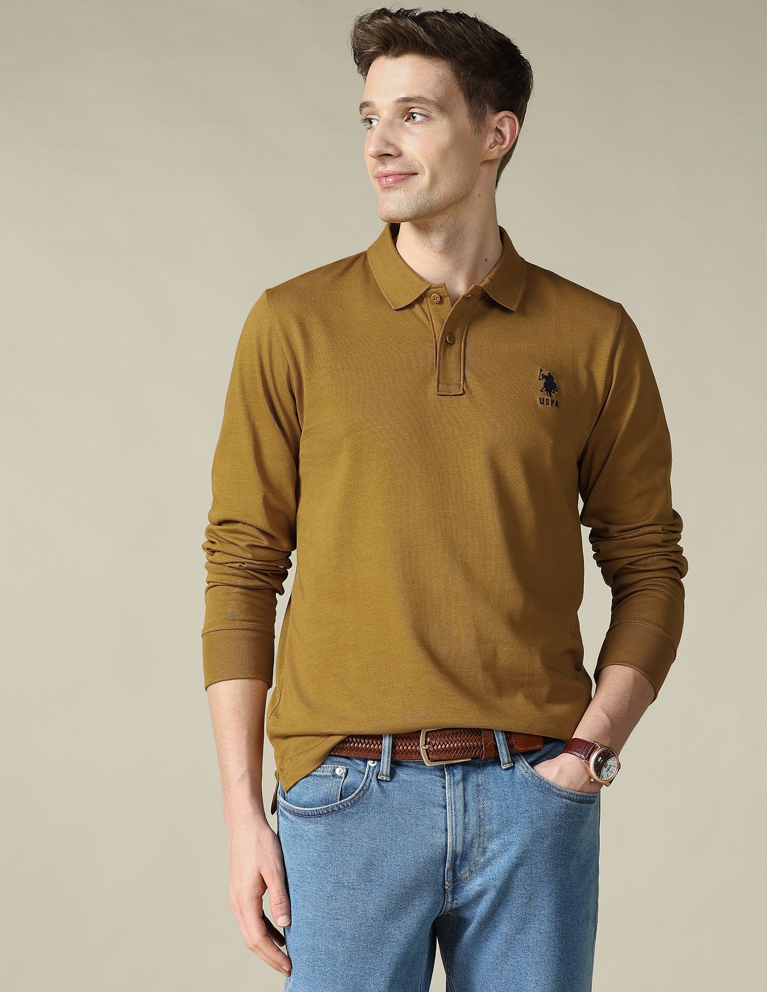 Solid Regular Fit Polo Shirt